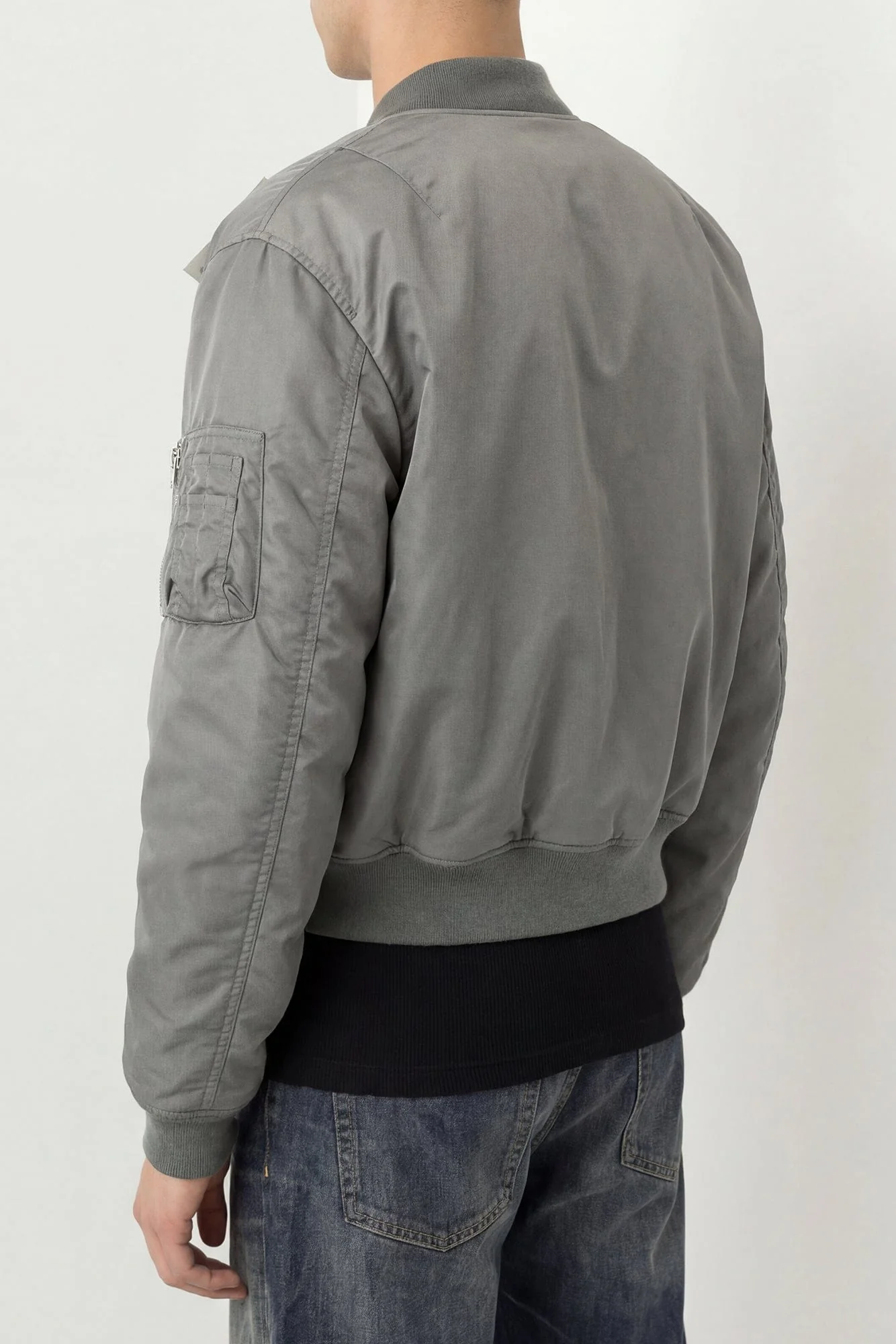 Acne Studios Bomber in Stone Grey - Image 3