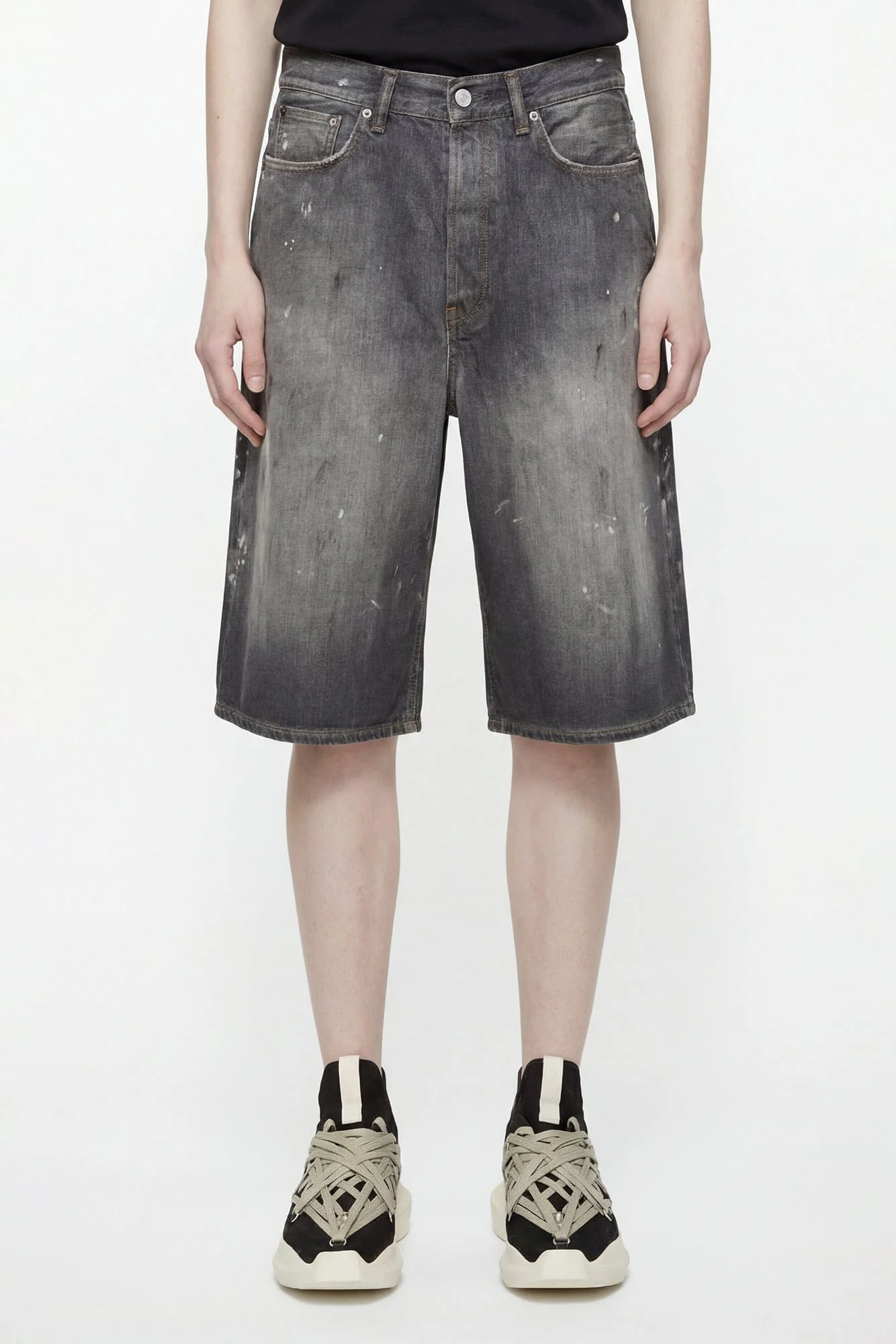 Acne Studios Denim Shorts in Black