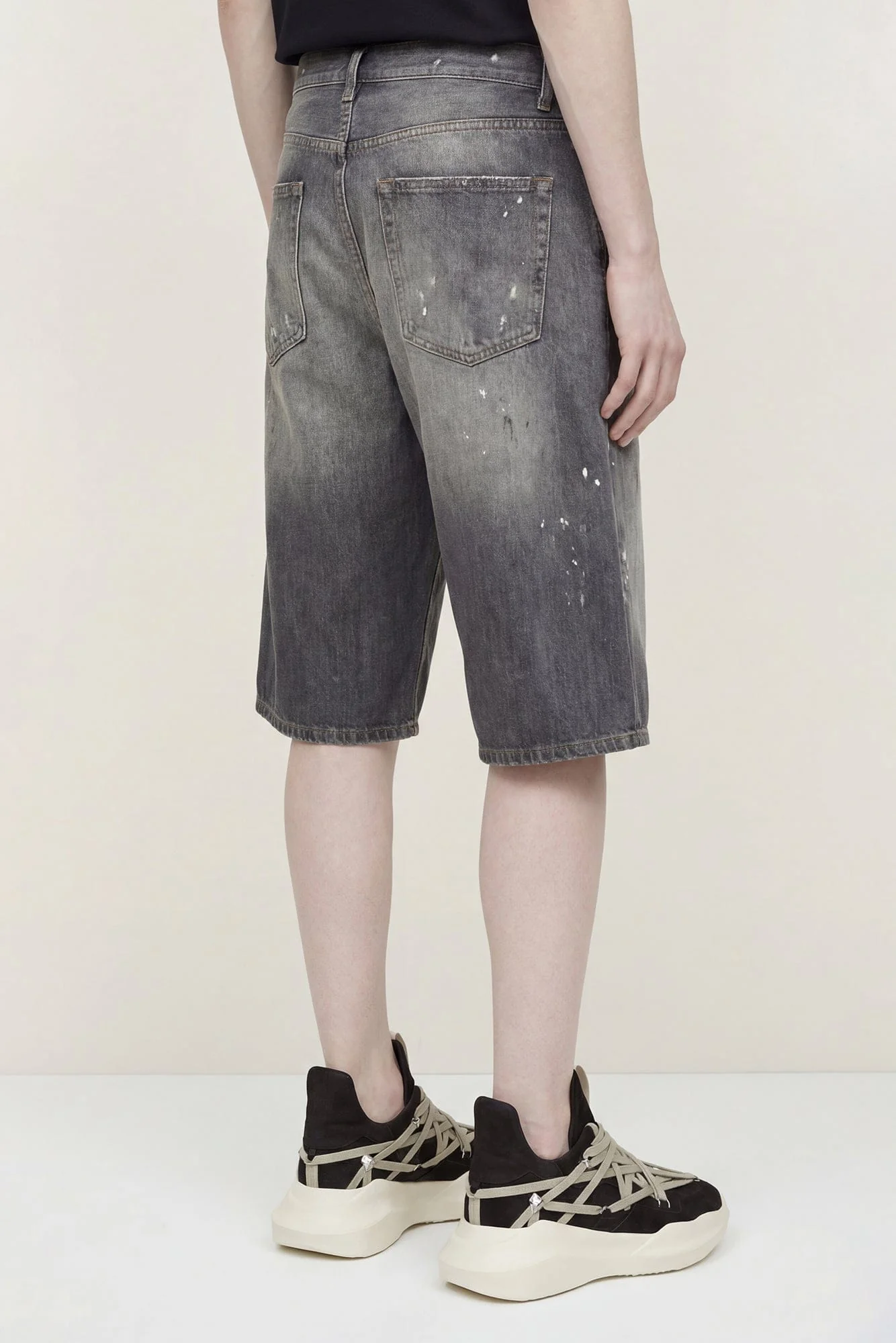 Acne Studios Denim Shorts in Black - Image 3