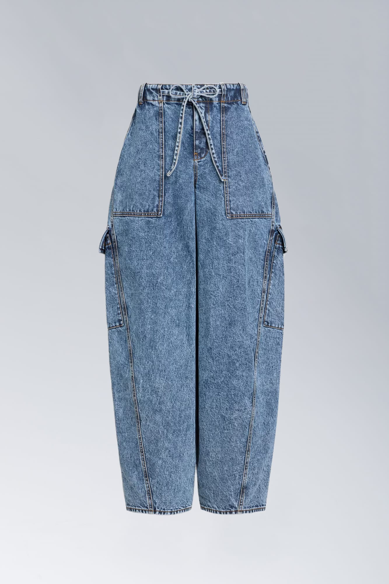 Alaïa Denim Cargo Pants