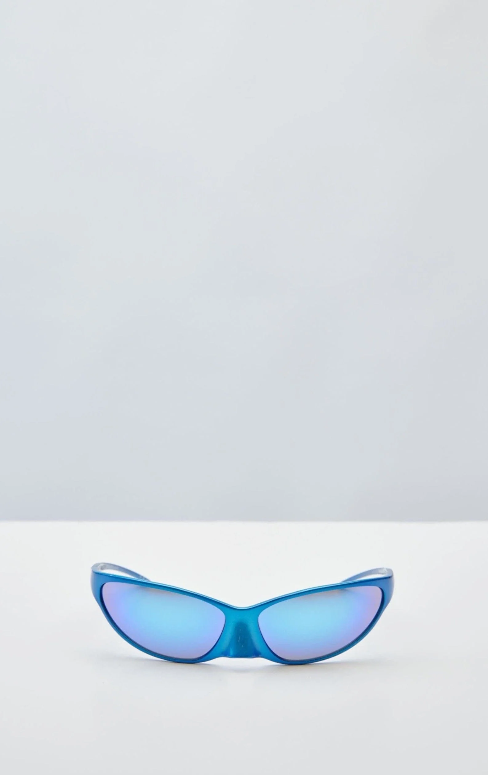 Balenciaga 4G Sunglasses in Aluminum Blue