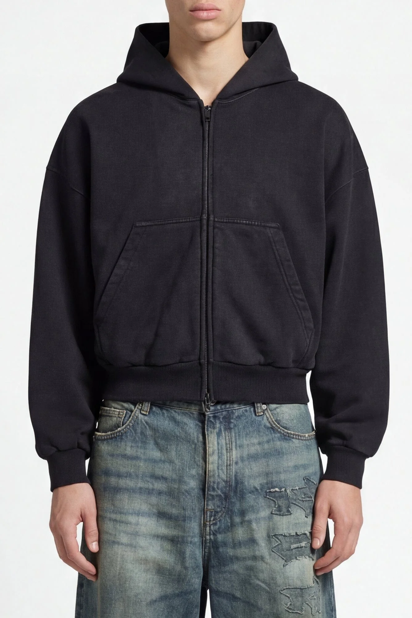 Balenciaga Cropped Zip Up SS26