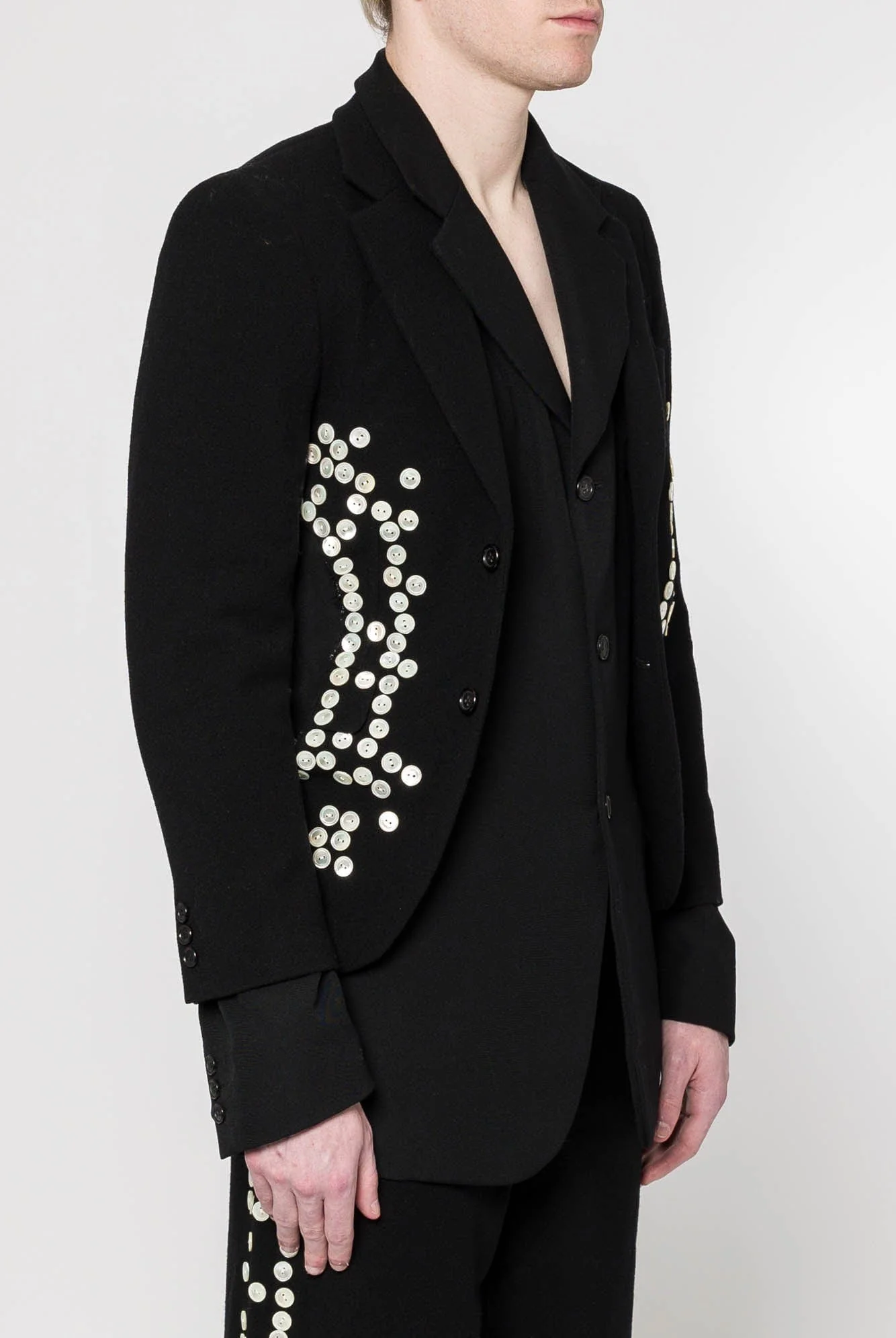 Comme des Garçons Homme Plus Button Layered Blazer - Image 2