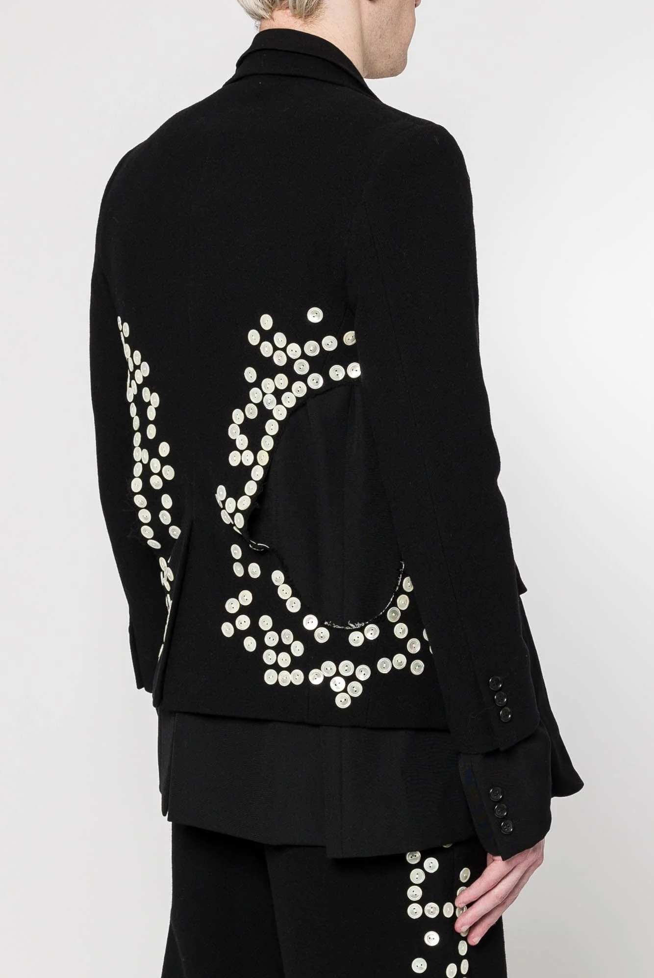 Comme des Garçons Homme Plus Button Layered Blazer - Image 3