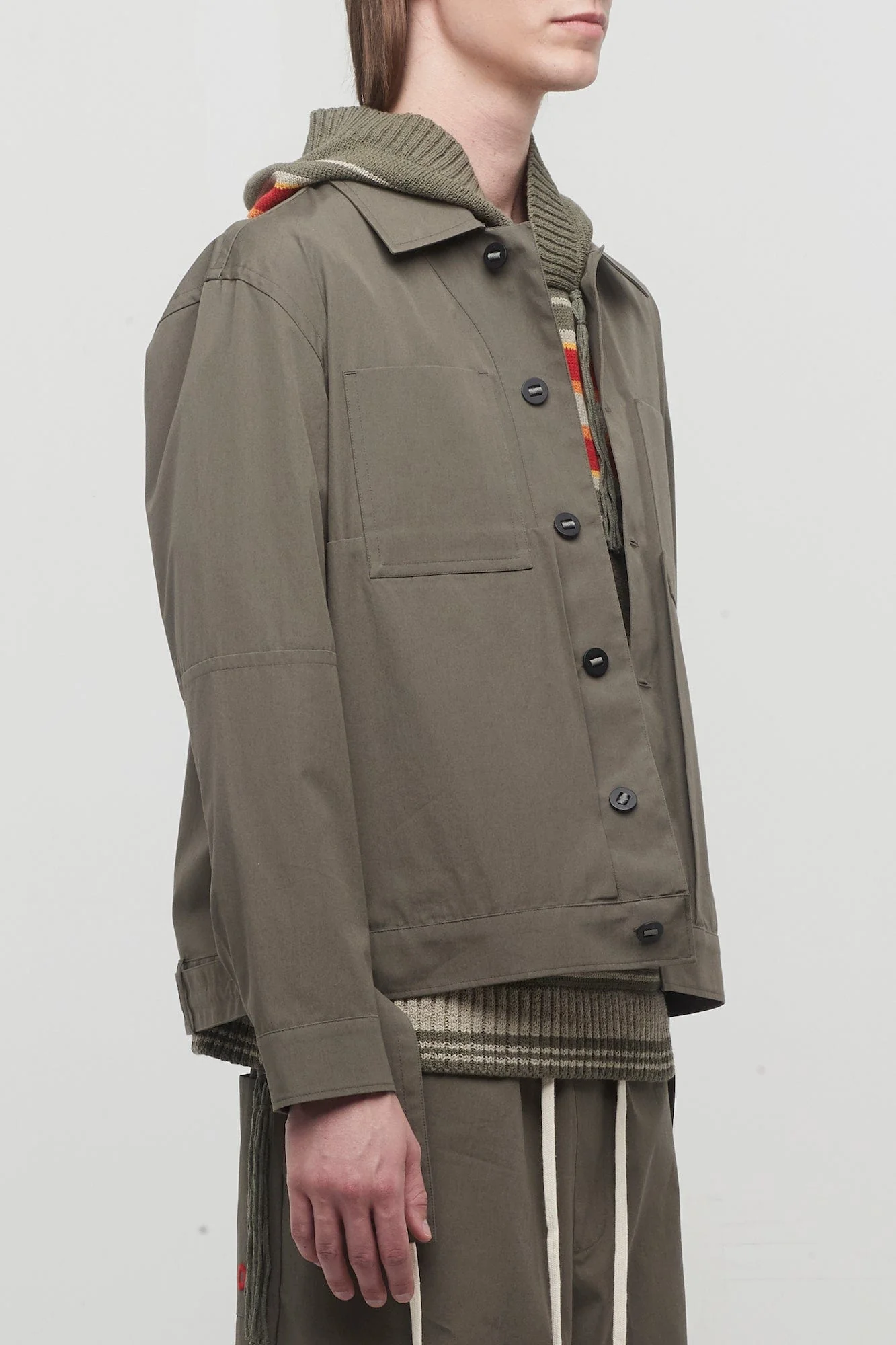 Craig Green Circle Worker Jacket in Olive - Image 2