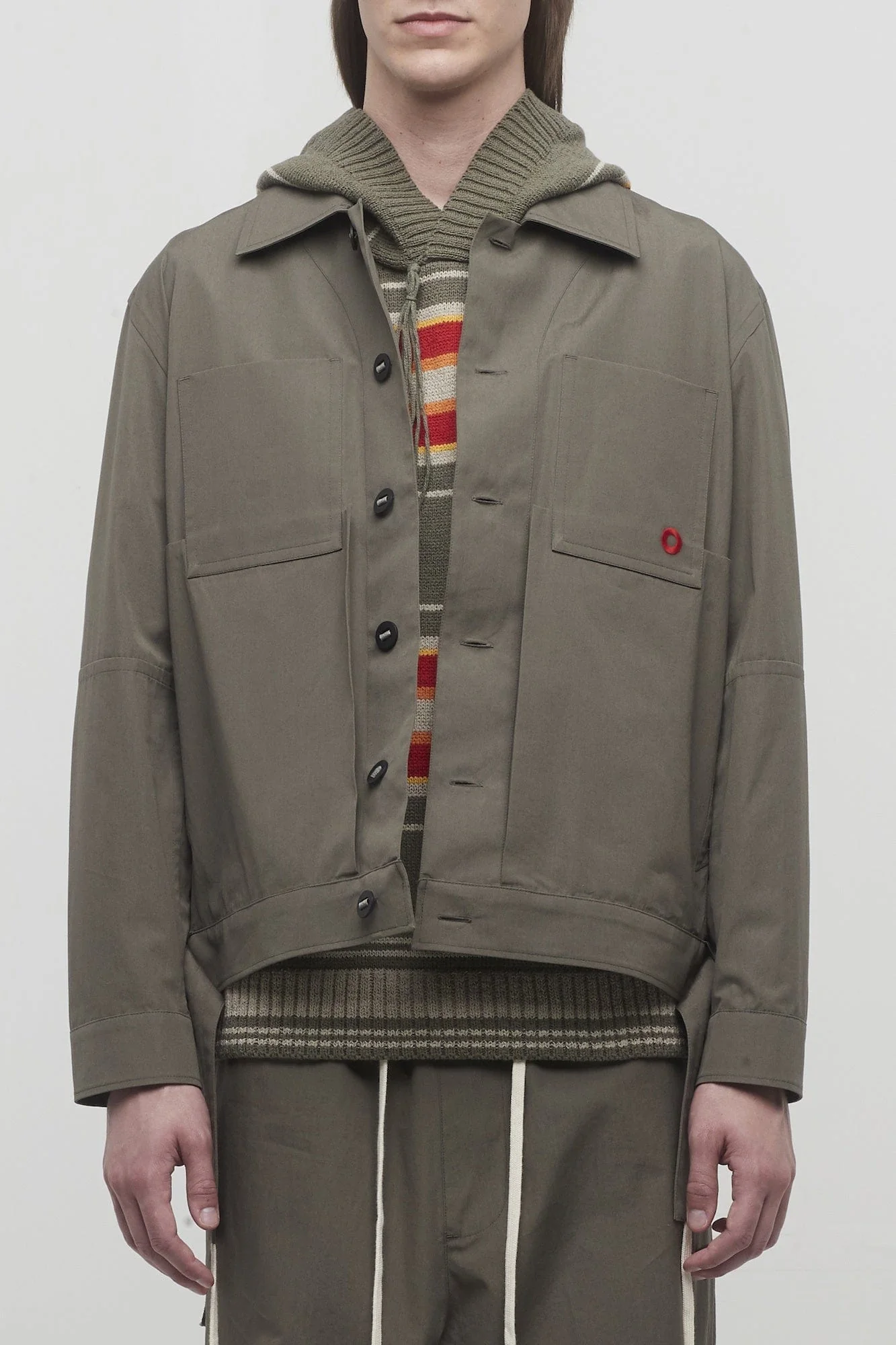 Craig Green Circle Worker Jacket in Olive - Image 4