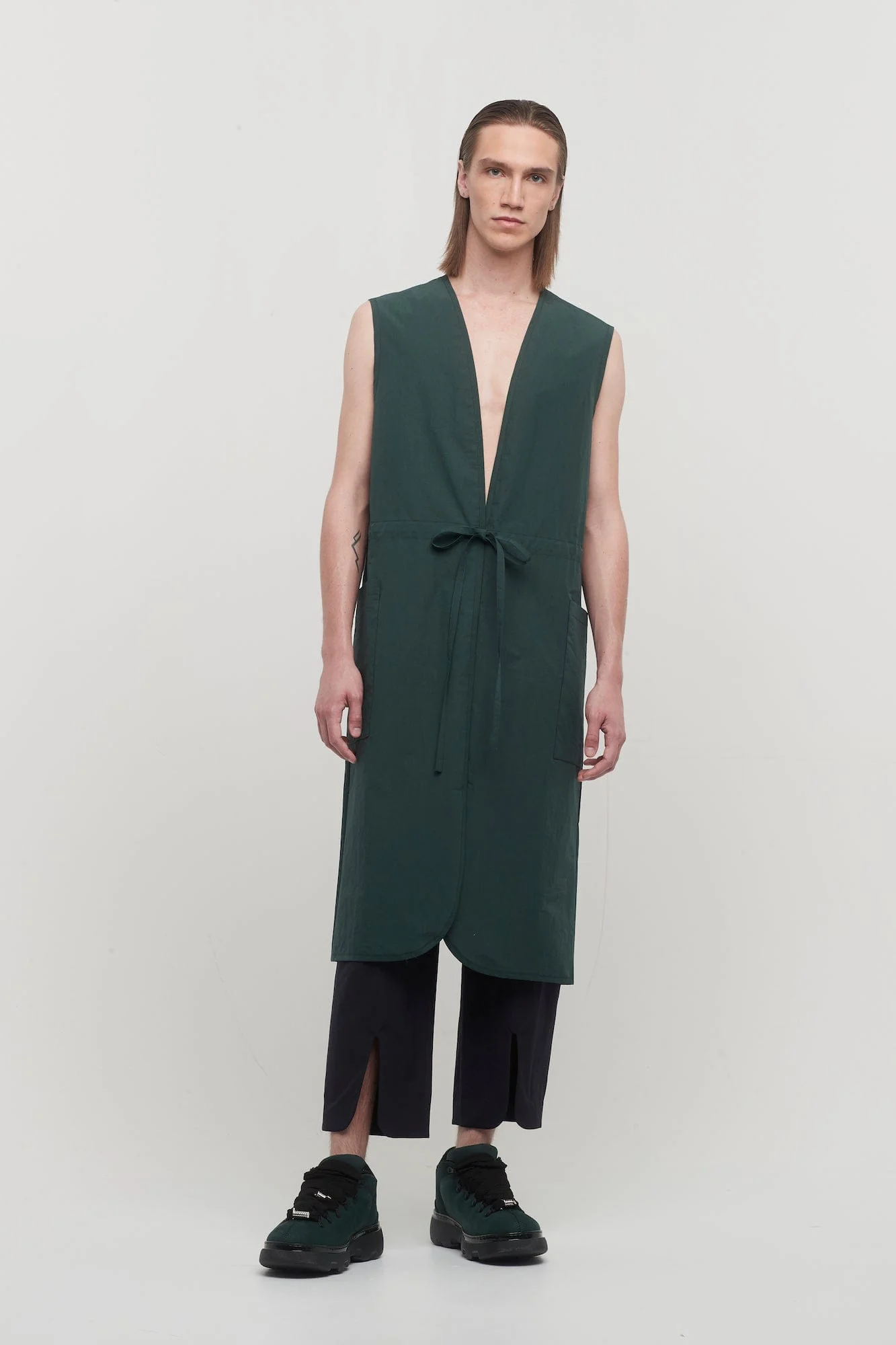 Craig Green Split Hem Trouser in Navy - Image 4