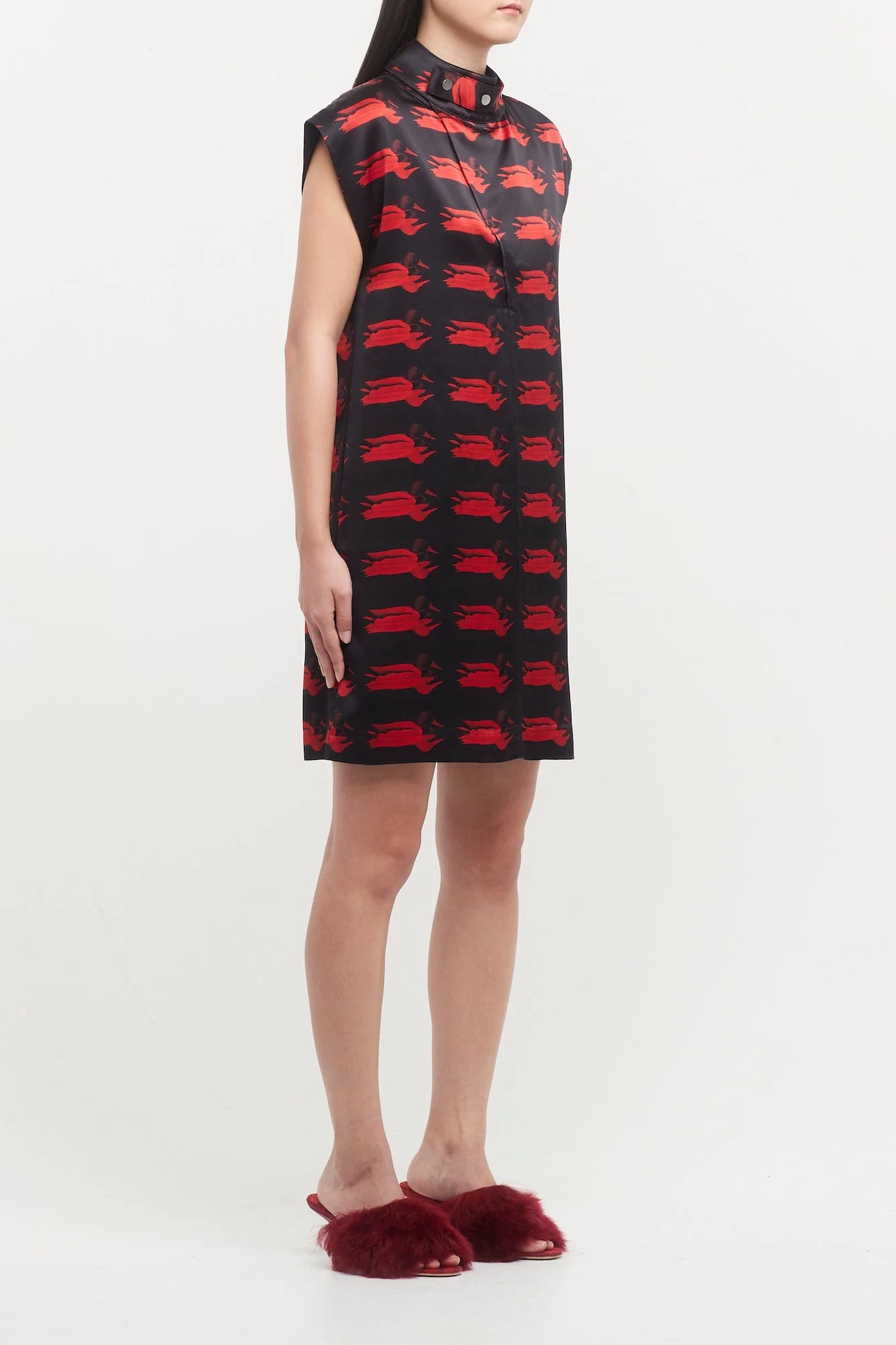 Burberry Black IP Pattern Dress - Image 2