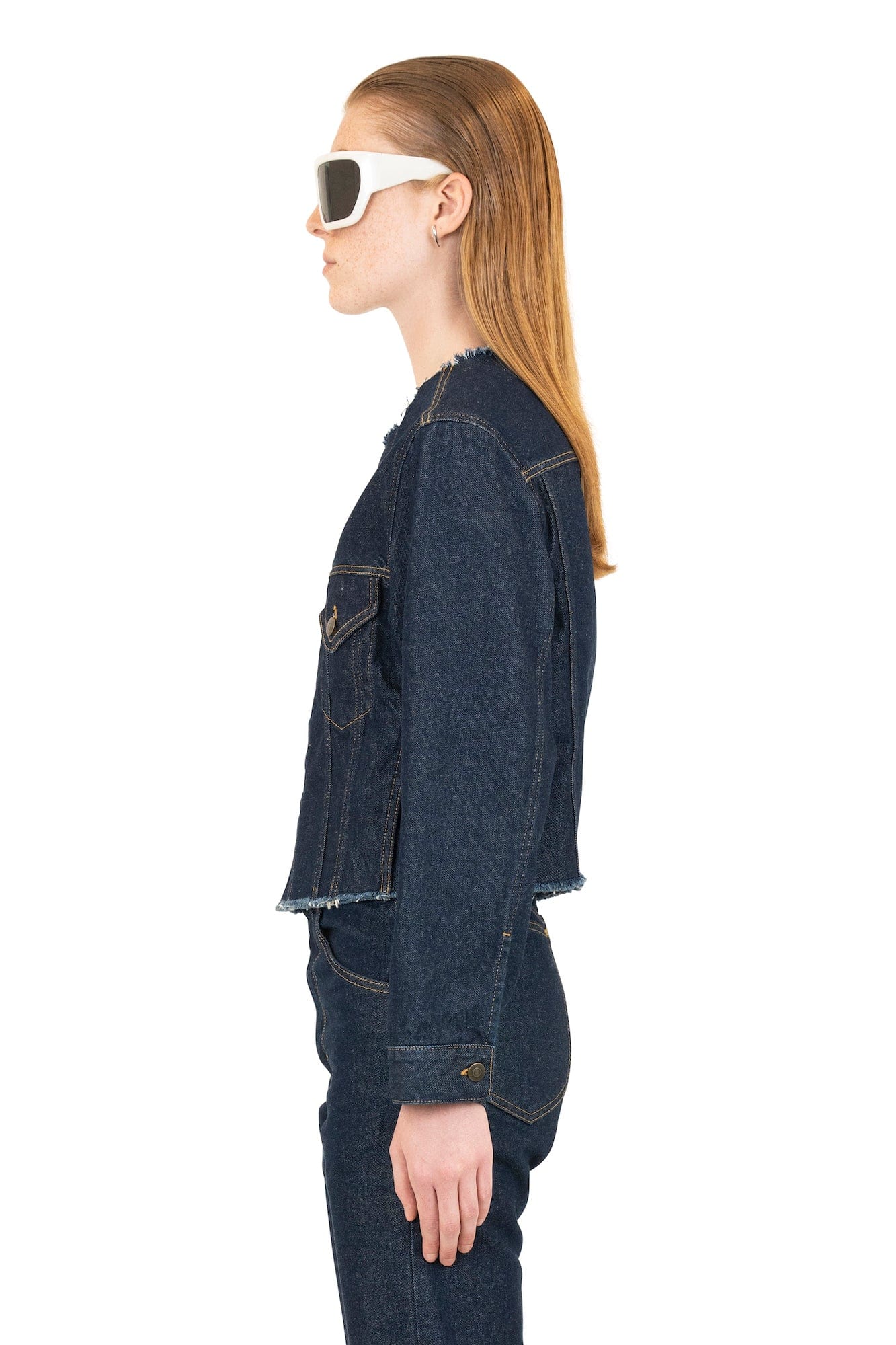 Maison Margiela Deconstructed Indigo Work Jacket - Image 4