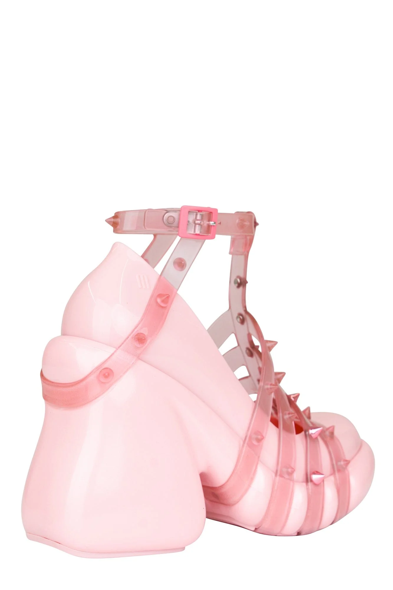 Jean Paul Gaultier x Melissa Pump Punk Love in Shocking Pink - Image 4