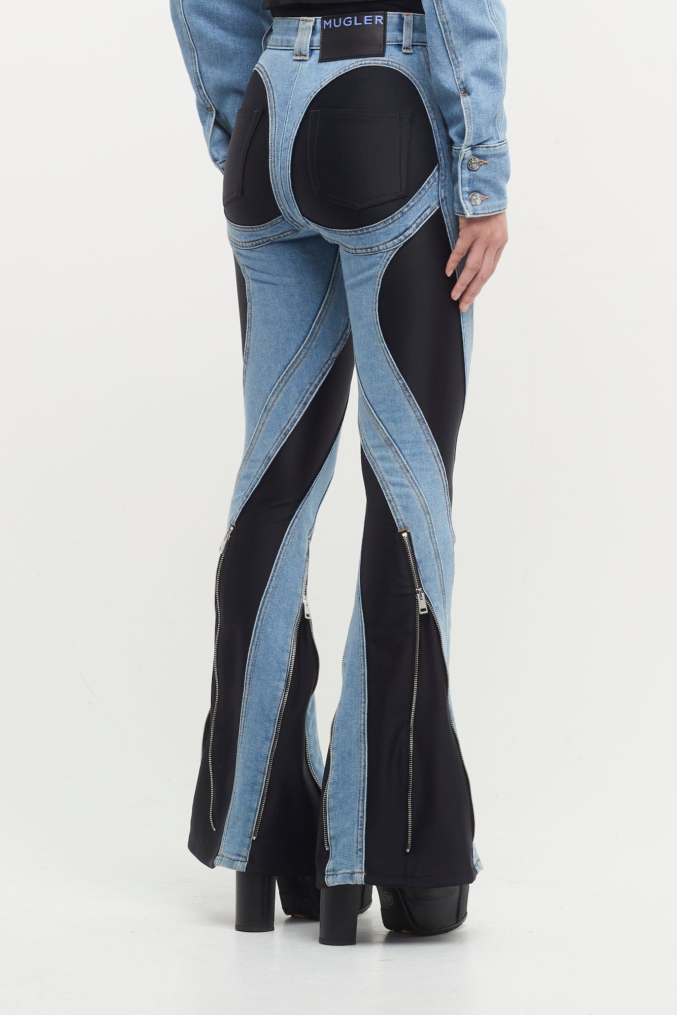 Mugler Denim Stretch Pants - Image 3