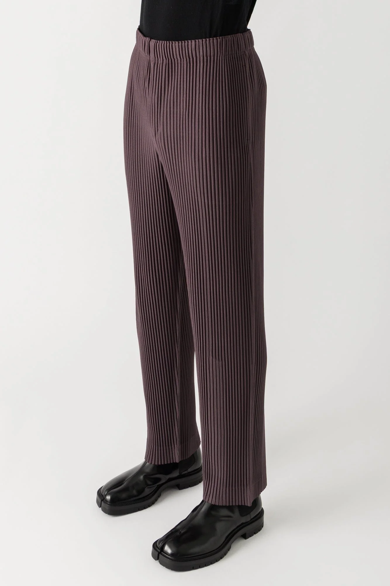 Homme Plissé Issey Miyake RB Color Palette Trousers in Plum Violet - Image 2