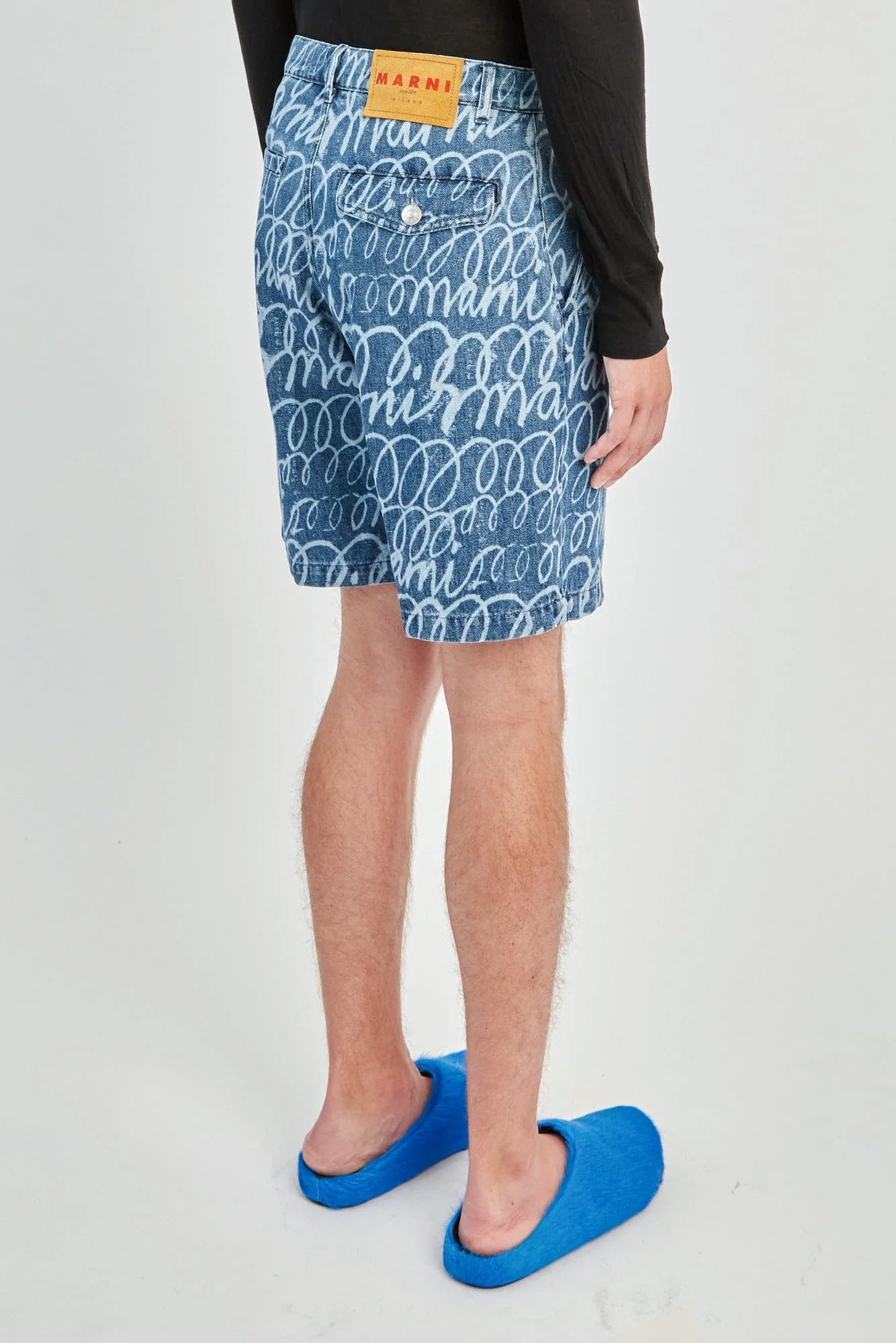 Marni All Over Scribble Shorts - Image 3