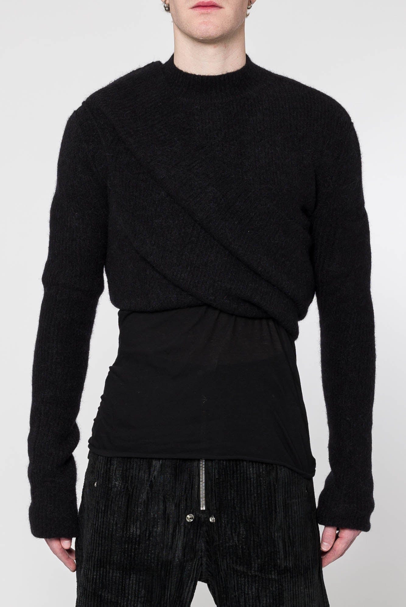Rick Owens Subhuman Sweater in Black - Image 4