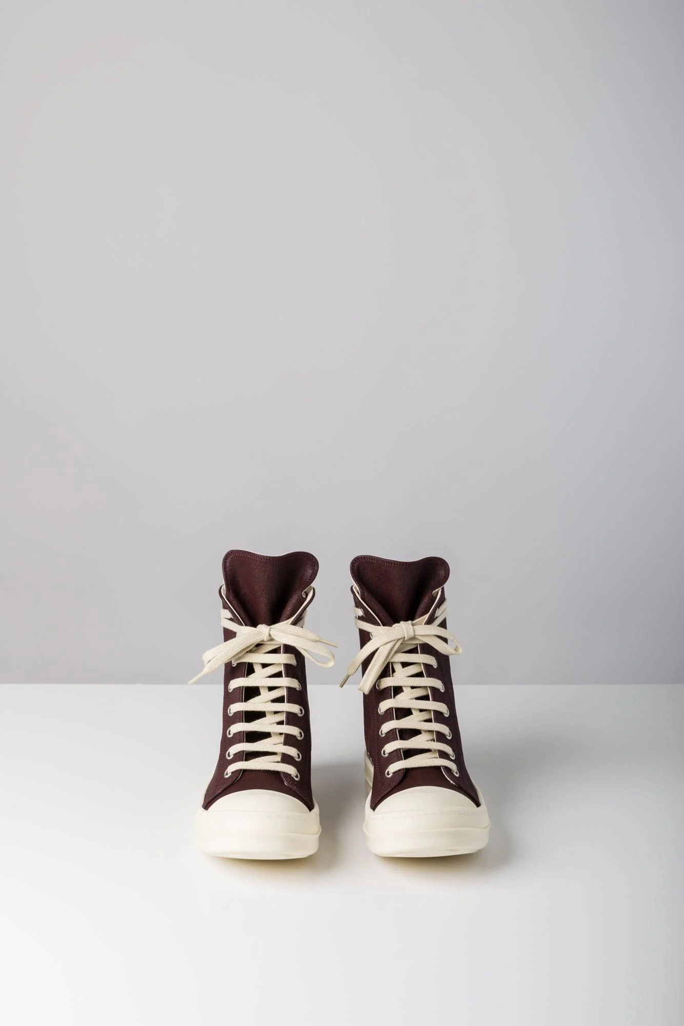 Rick Owens DRKSHDW W Denim Sneaks in Scab - Image 3