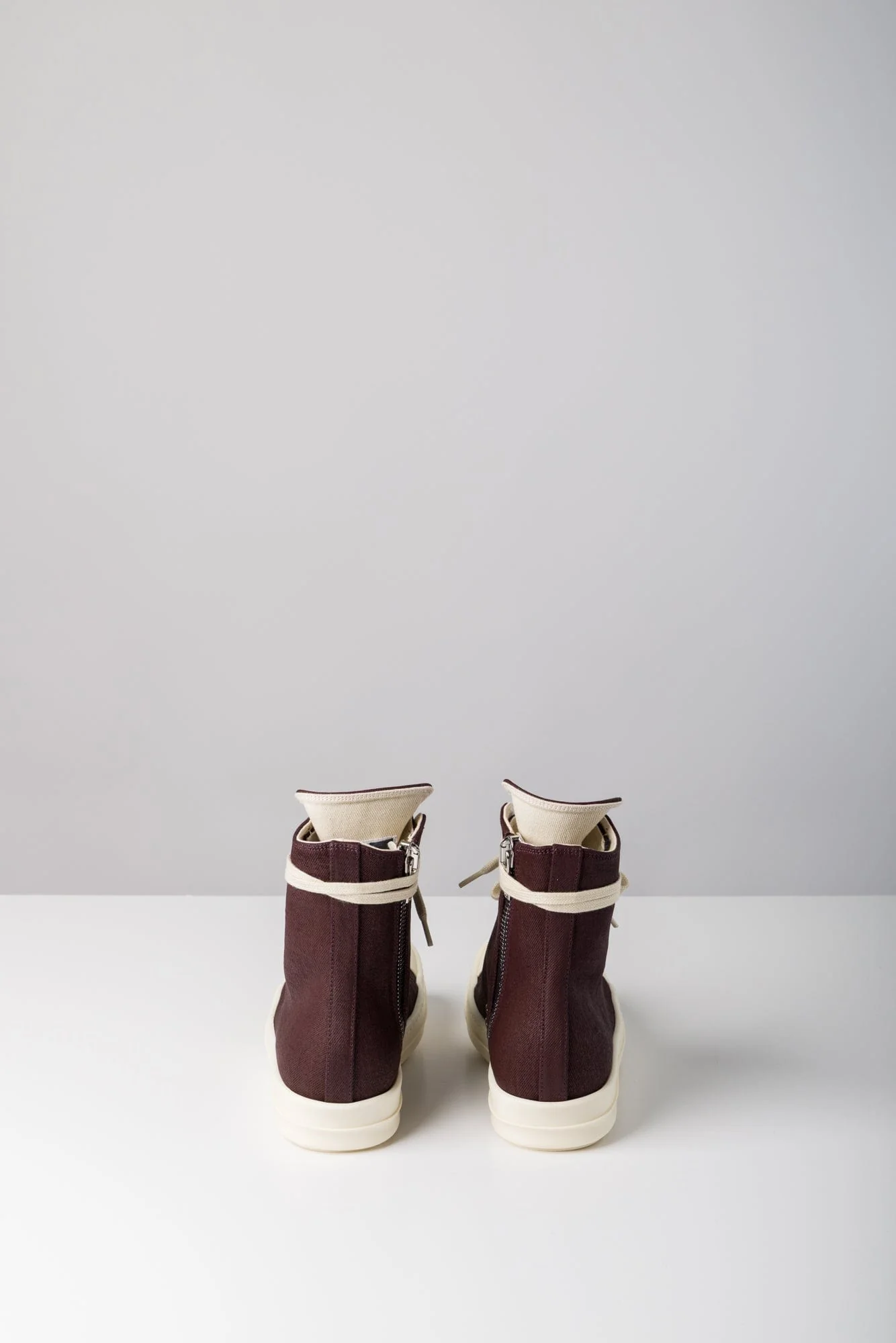 Rick Owens DRKSHDW W Denim Sneaks in Scab - Image 5