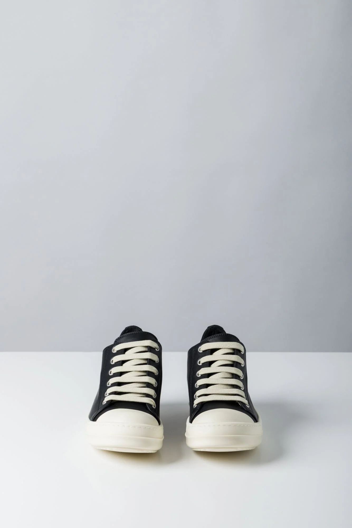 Rick Owens Low Sneaks in Black Calf Leather - Image 4