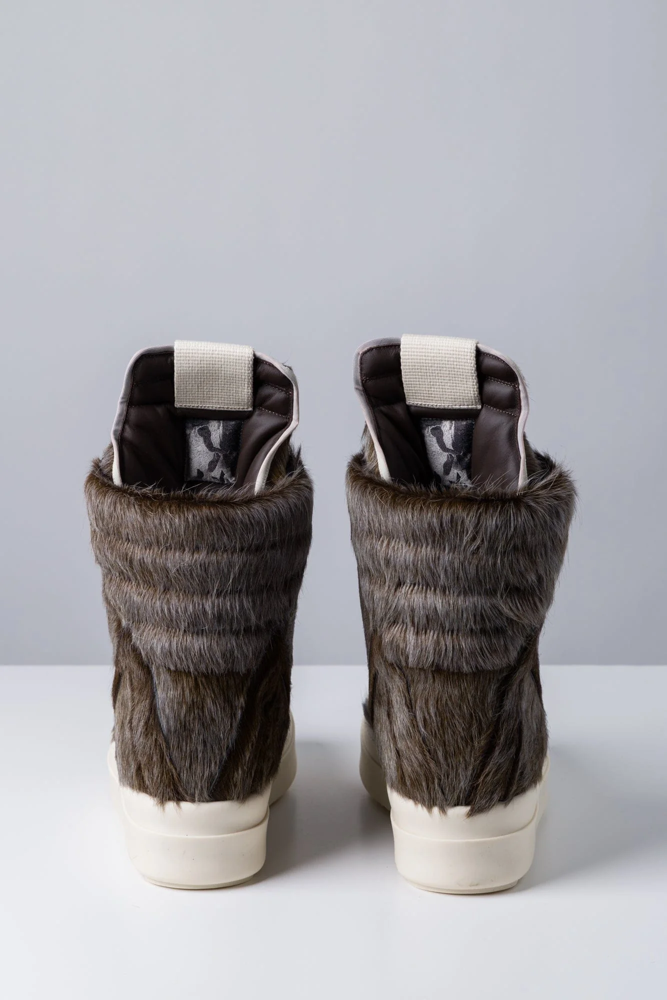 Rick Owens MegaGeobaskets in Indigo Calf Hair - Image 5