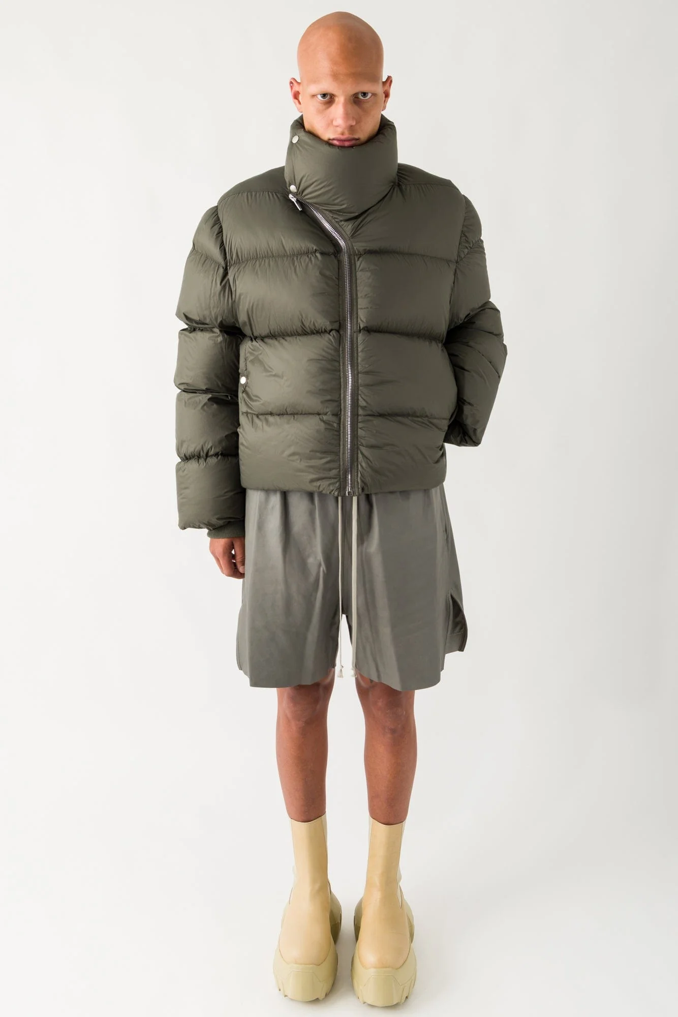 Rick Owens Turtle Jacket in Bosco - Image 4