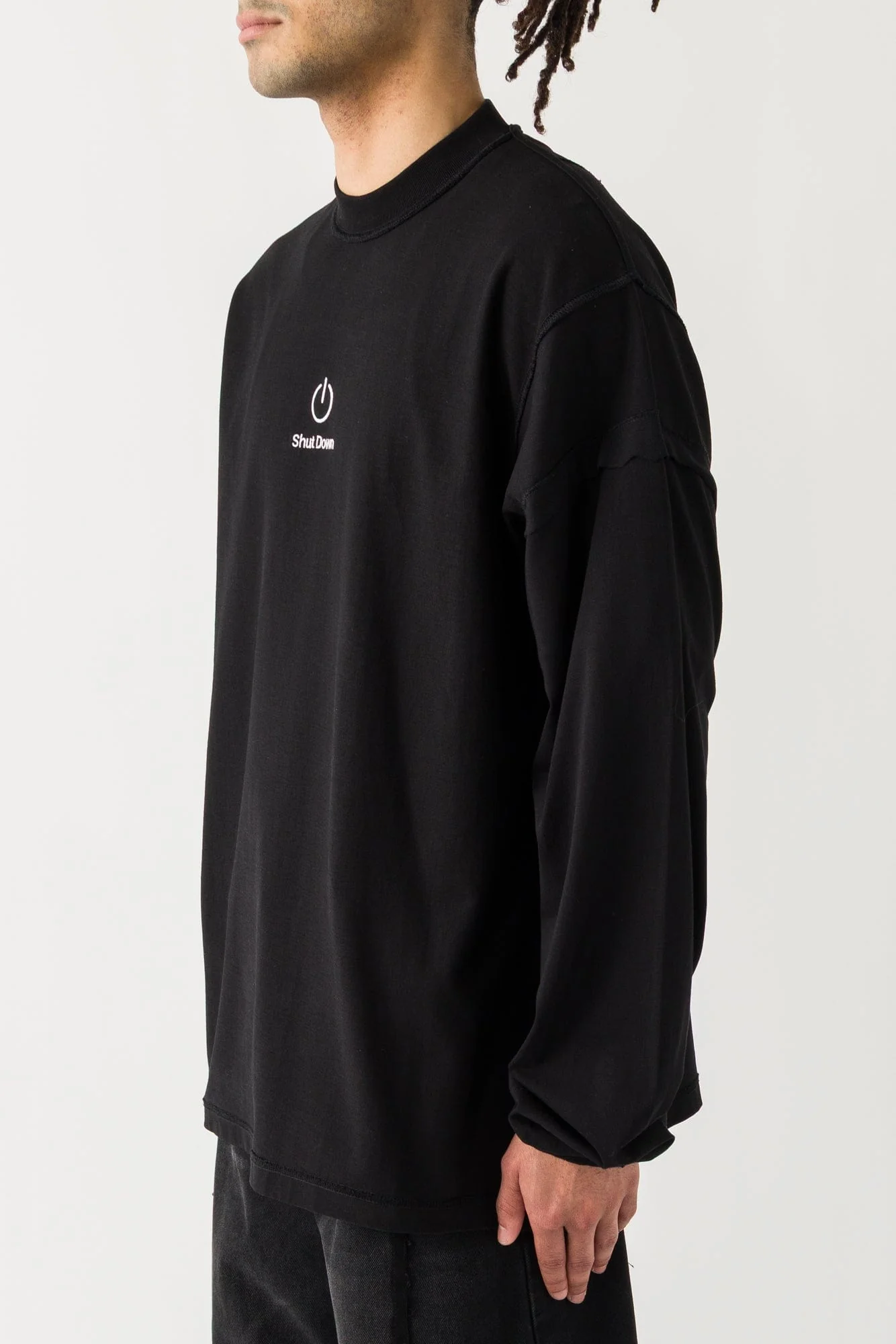 Vetements Shut Down Embroidered Reworked Longsleeve - Image 2
