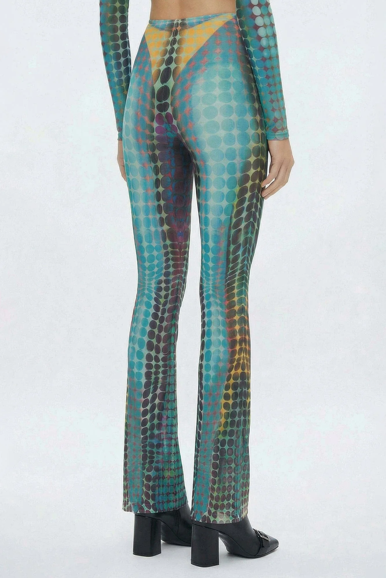 Jean Paul Gaultier Flare Trousers in Blue - Image 3