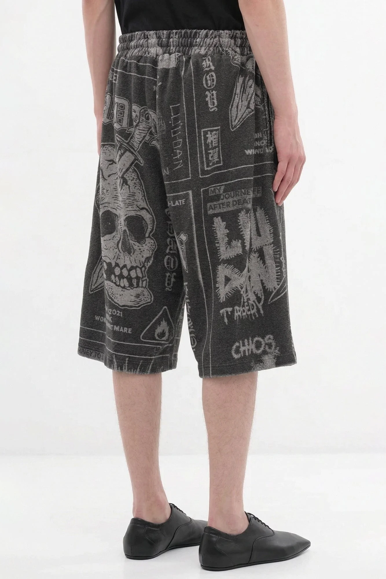 Lu'u Dan Bball Shorts in Punk Flyer - Image 3