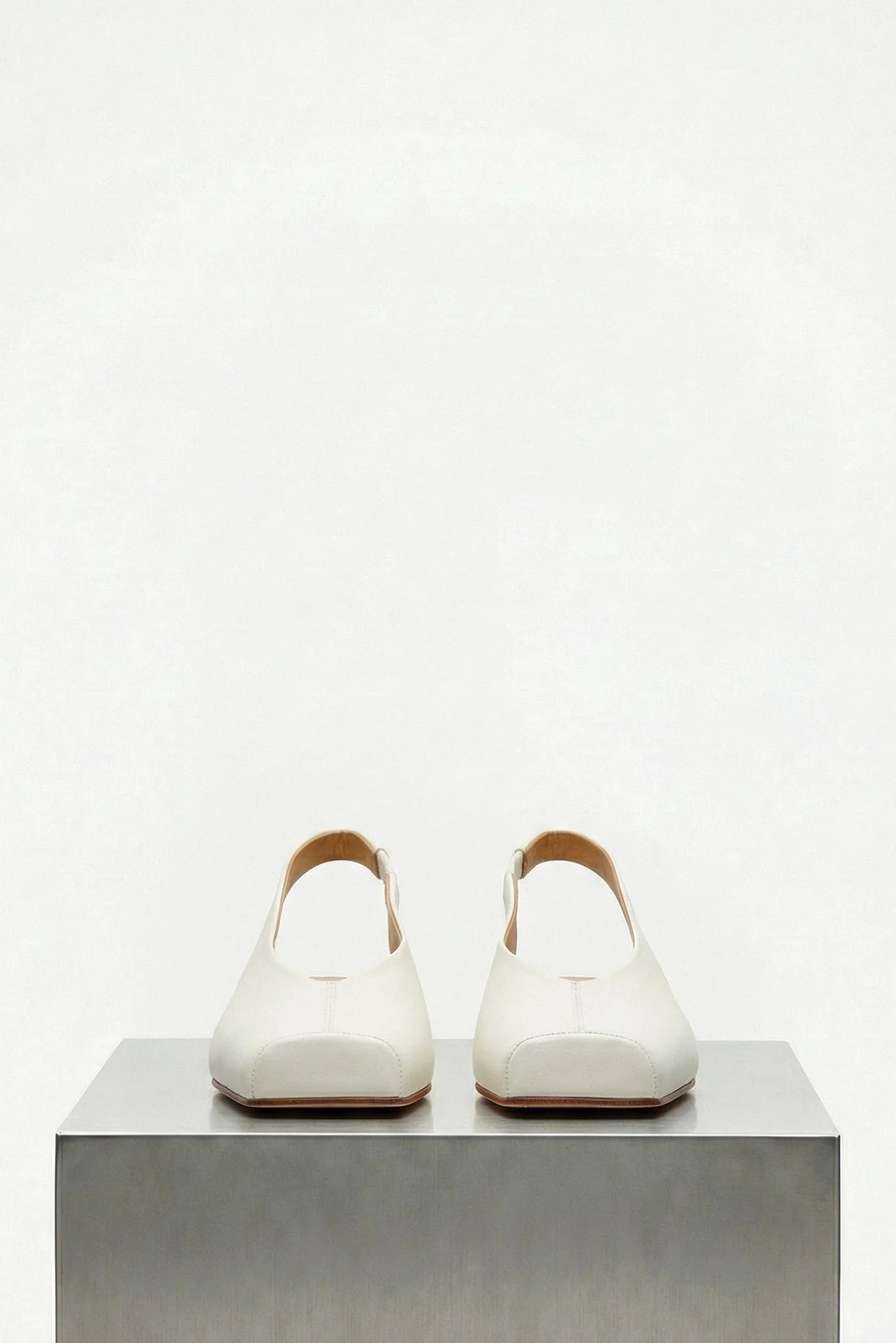 MM6 Slippers in White - Image 3