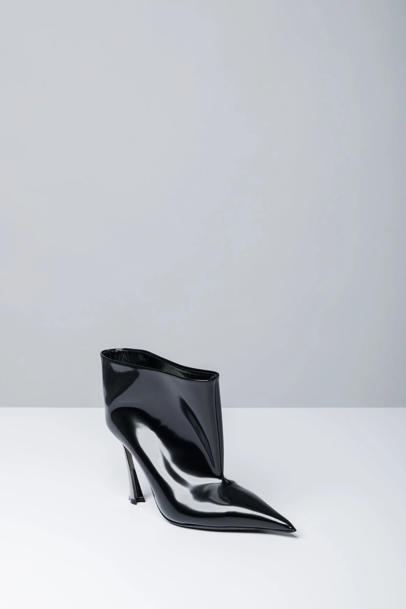 Mugler Ankle Boot in Black Brushed Calf - Image 2