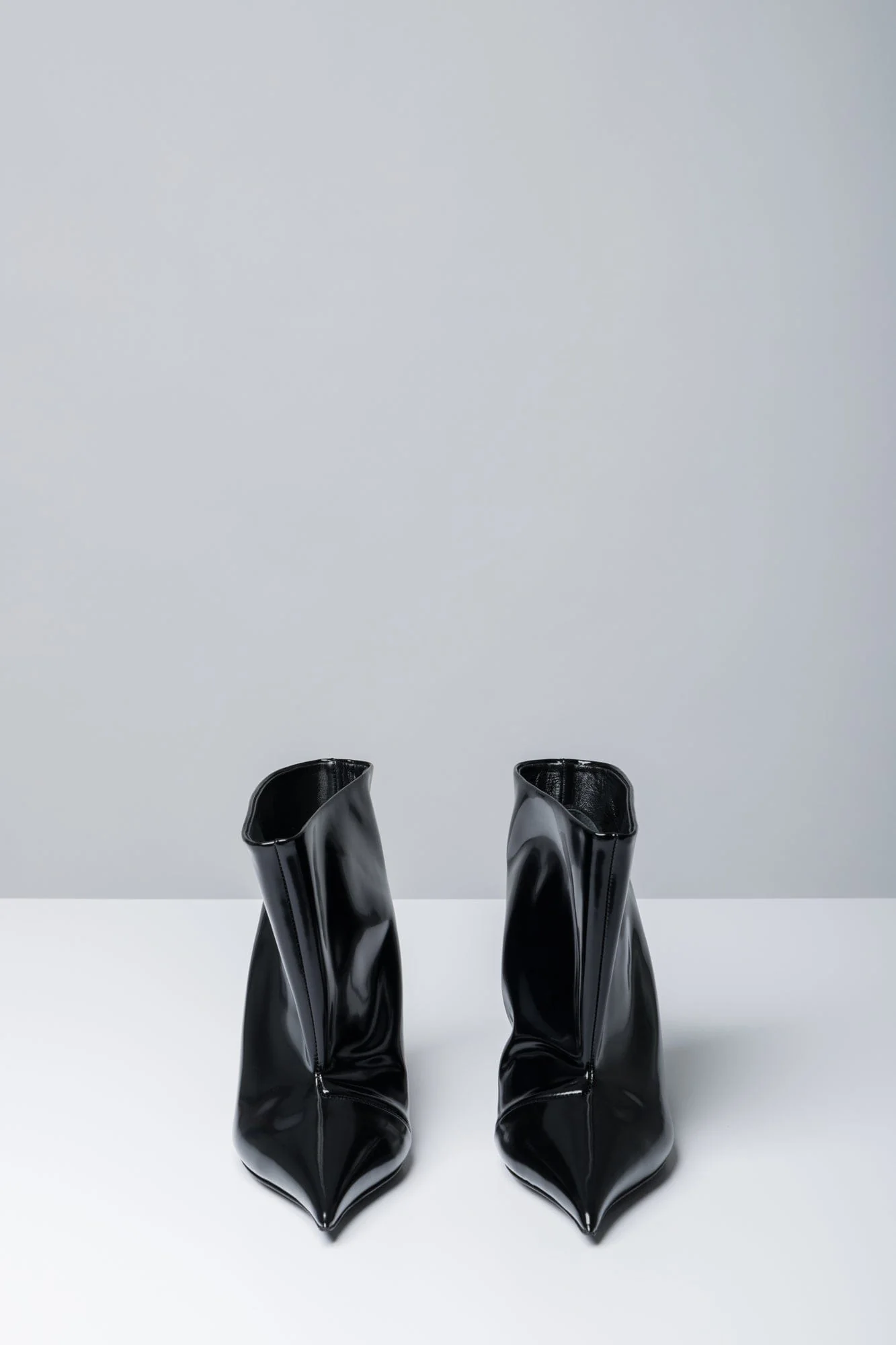 Mugler Ankle Boot in Black Brushed Calf - Image 3