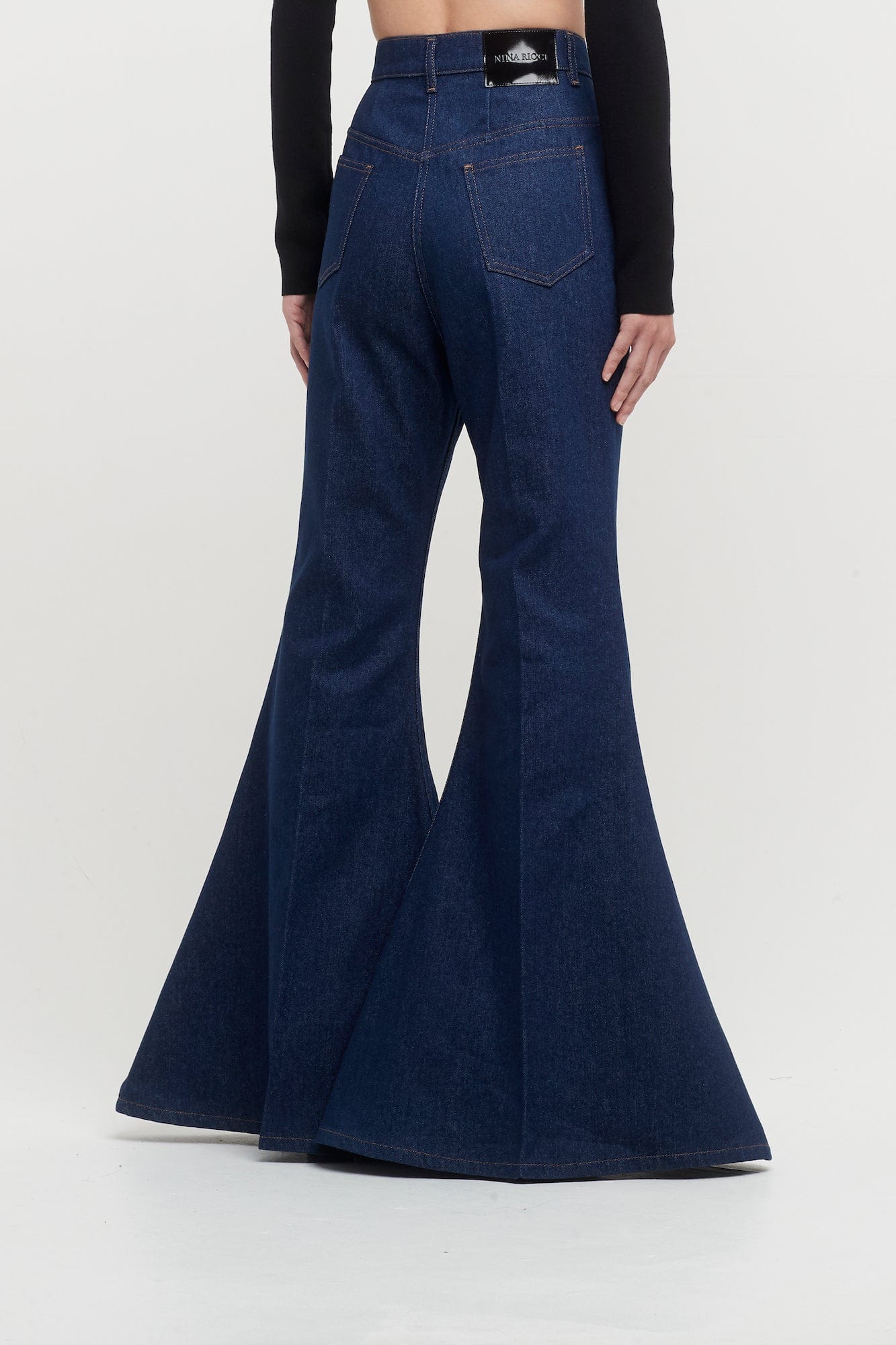 Nina Ricci Denim Super Bootcut Pants - Image 3