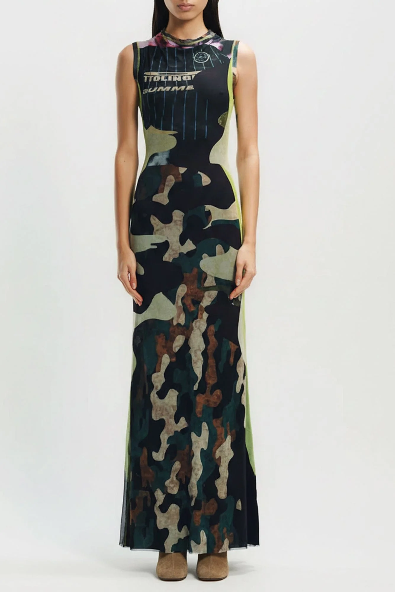 Ottolinger Mesh Maxi Gown