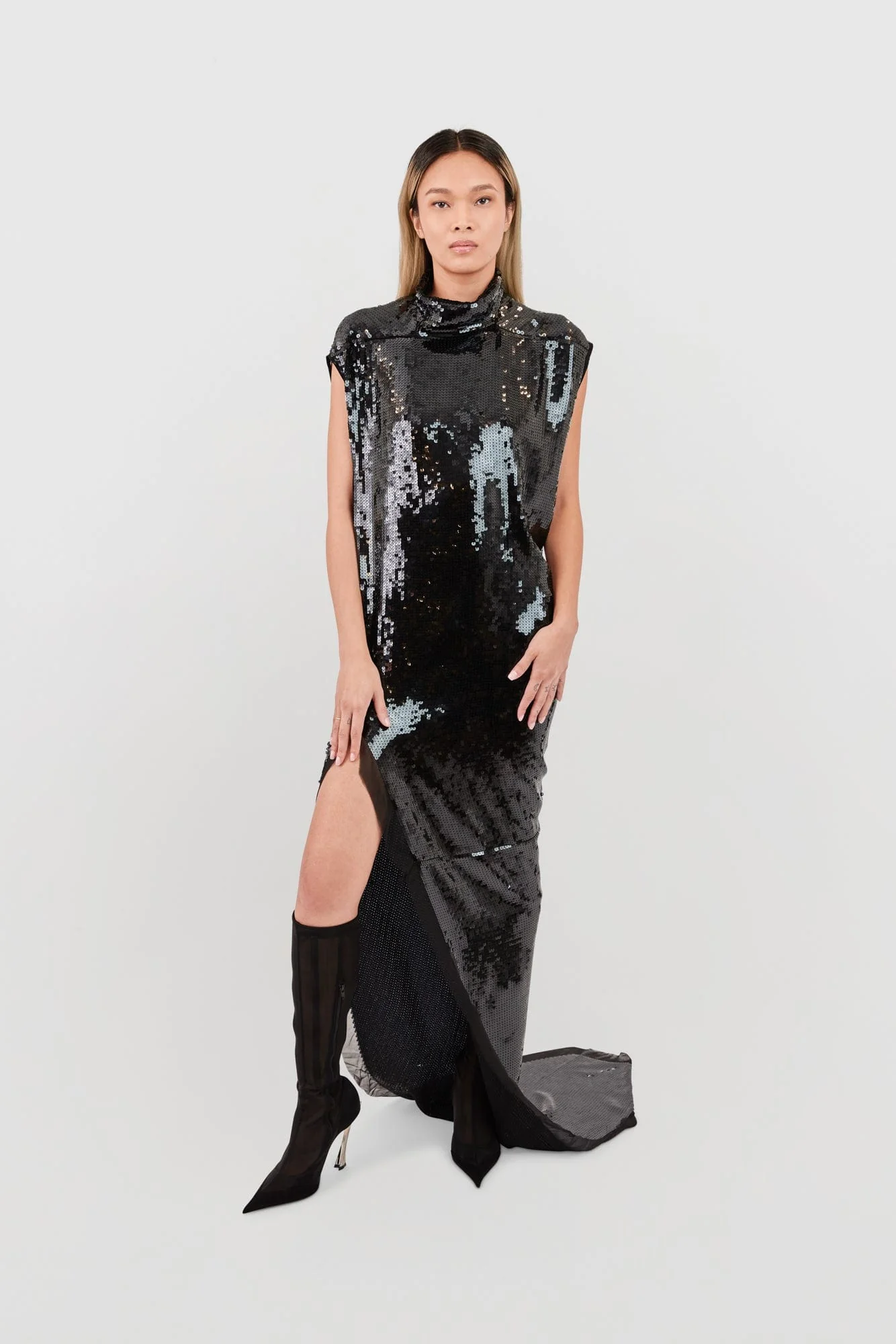 Rick Owens Edfu T Dress in Black - Image 4