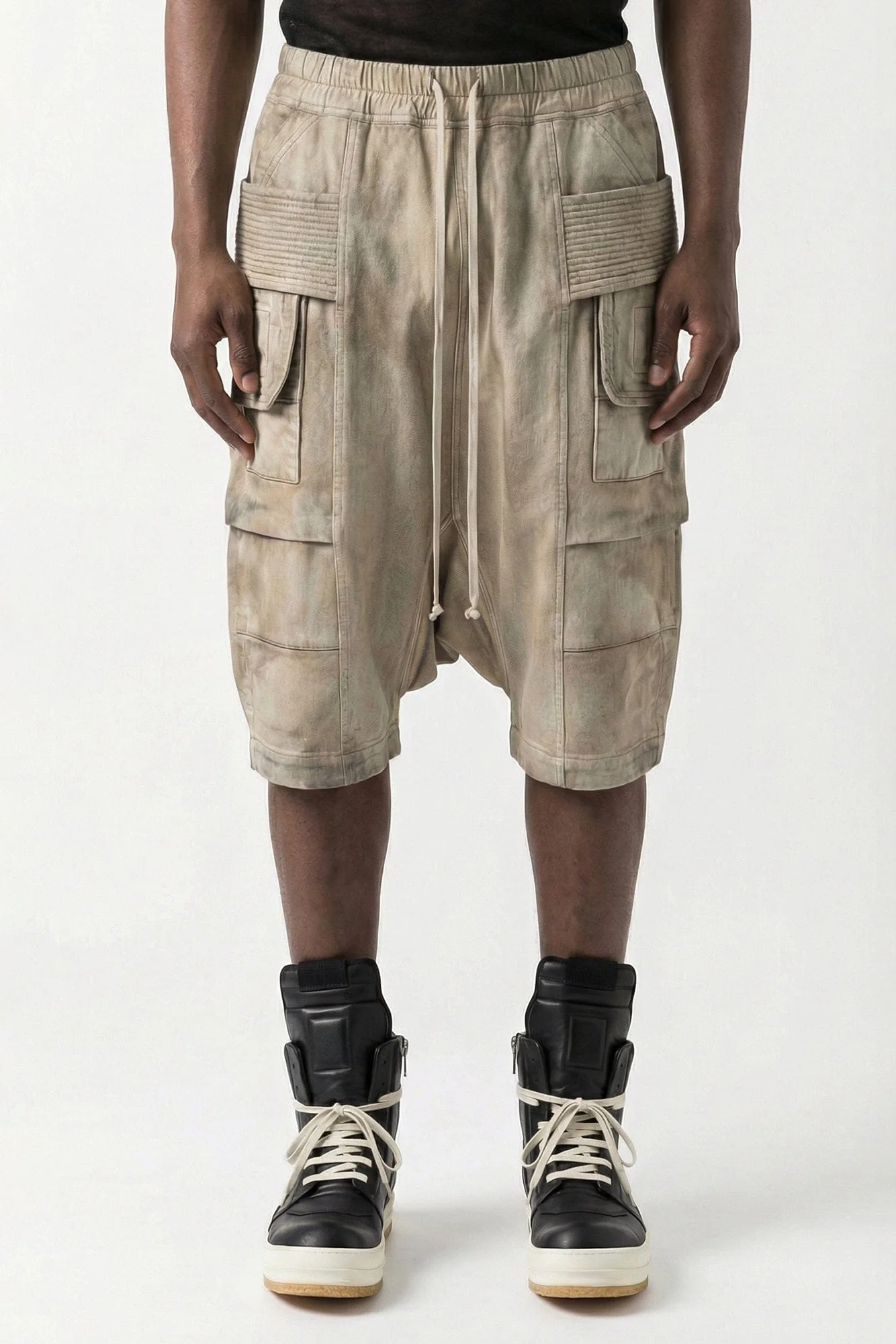 Rick Owens DRKSHDW Creatch Cargo Pods in Dust