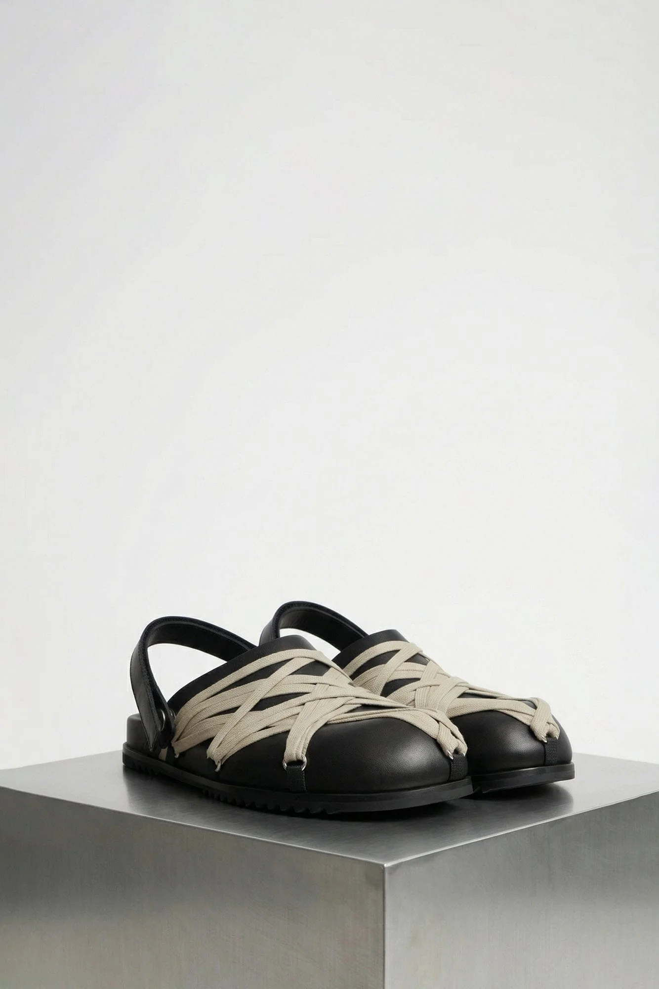 Rick Owens Sandali In Pelle Megalace Mule SS26 - Image 2