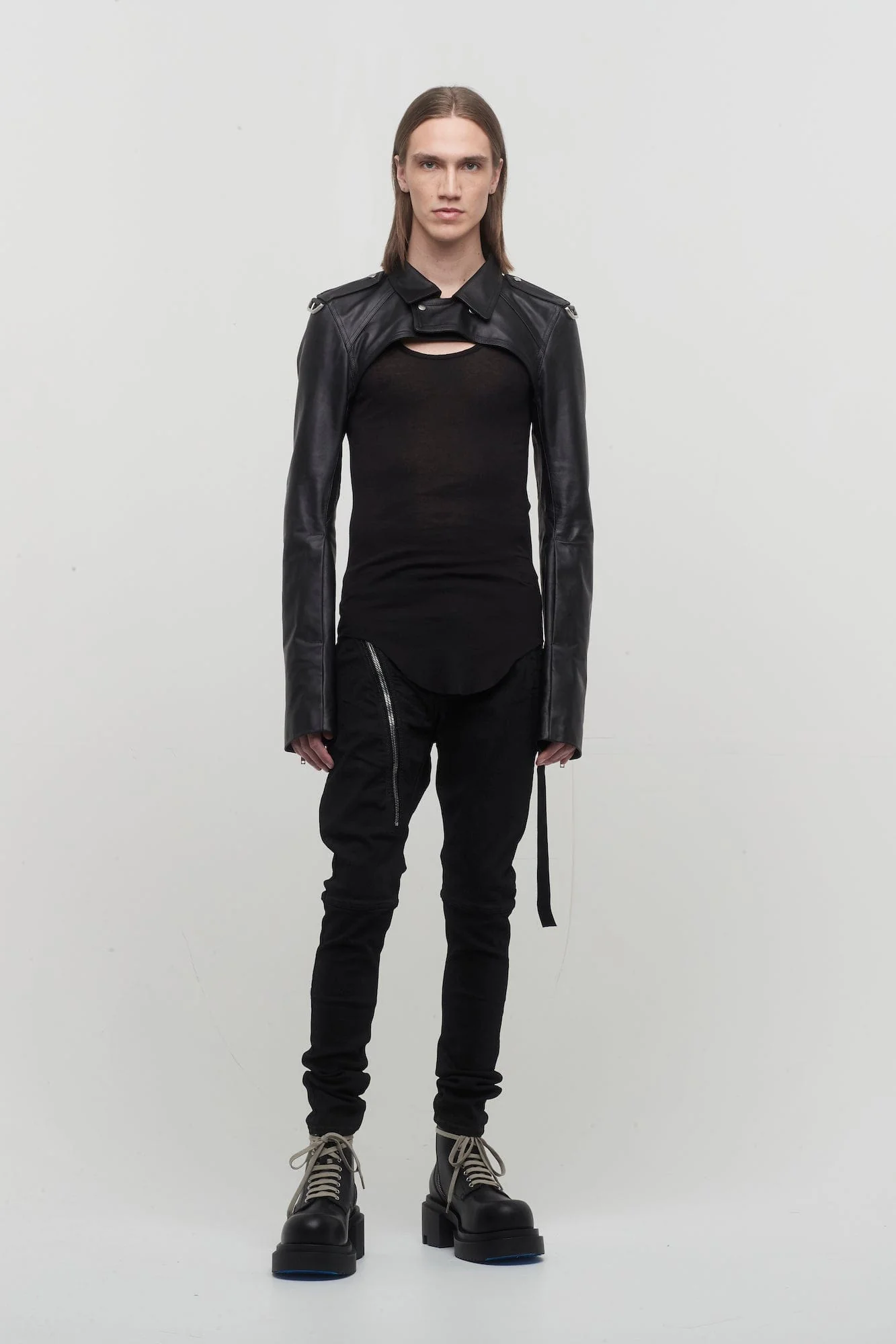 Rick Owens Biker Sleeves in Black - Image 4