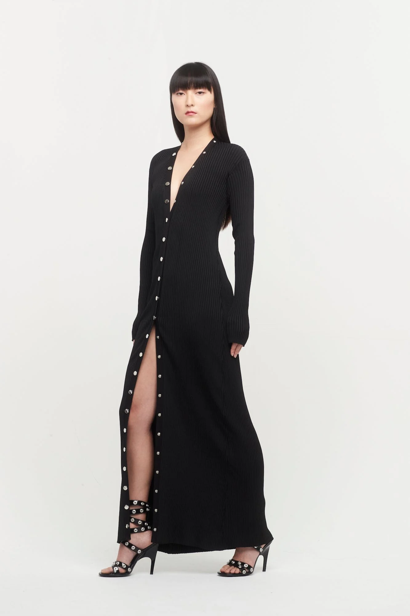 The Attico Black Viscose Cardigan - Image 6