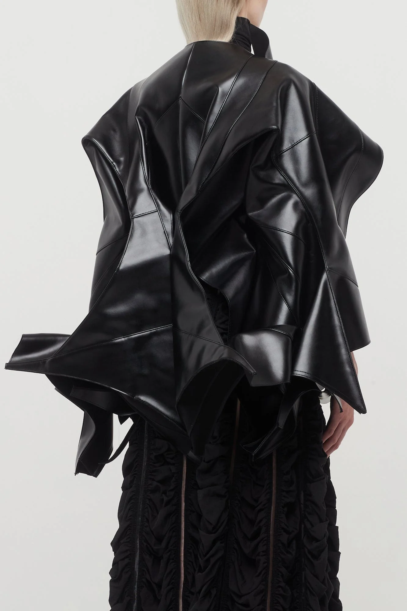 Junya Watanabe Flared Biker Jacket - Image 3