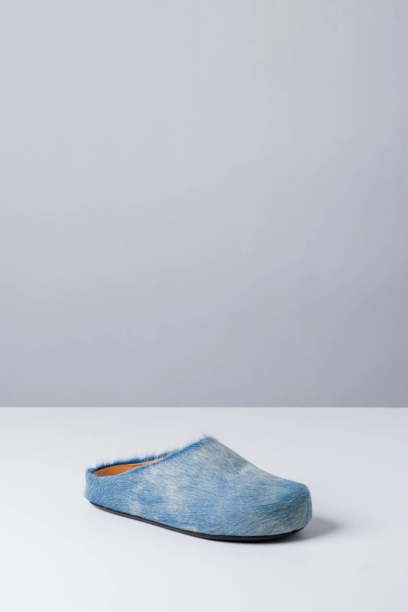 Marni Blue Fur Mules - Image 2