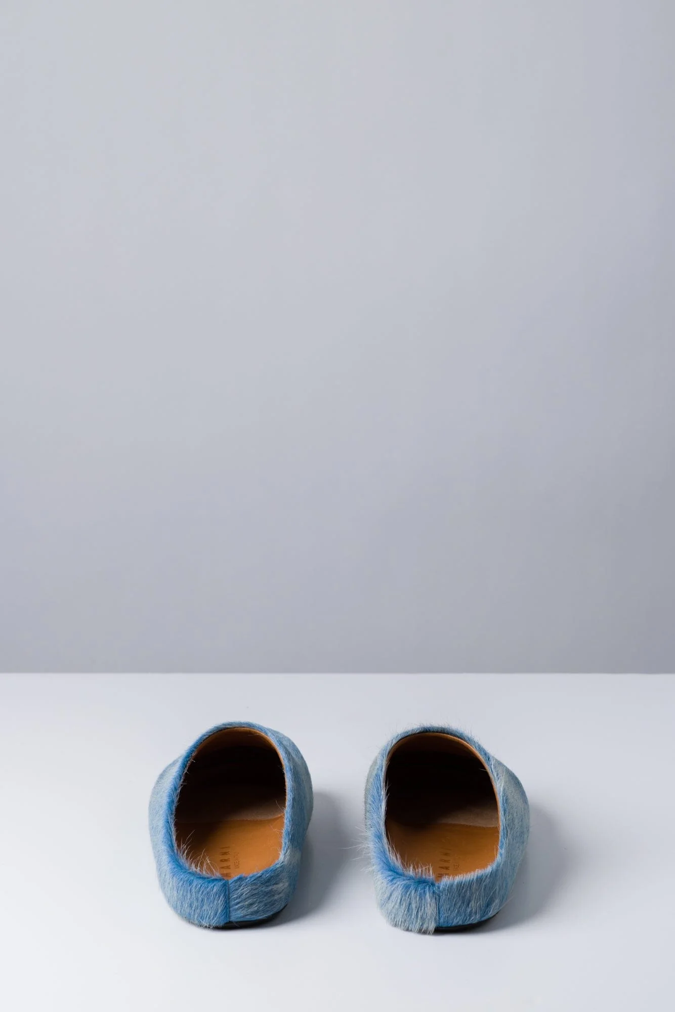 Marni Blue Fur Mules - Image 5