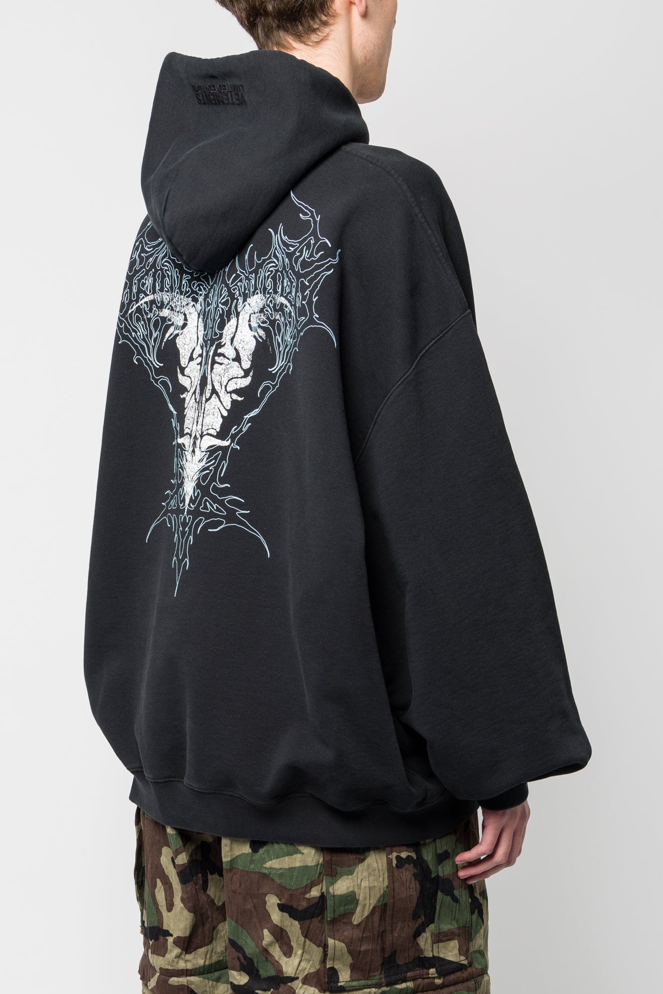 Vetements Bone V Oversized Hoodie - Image 3