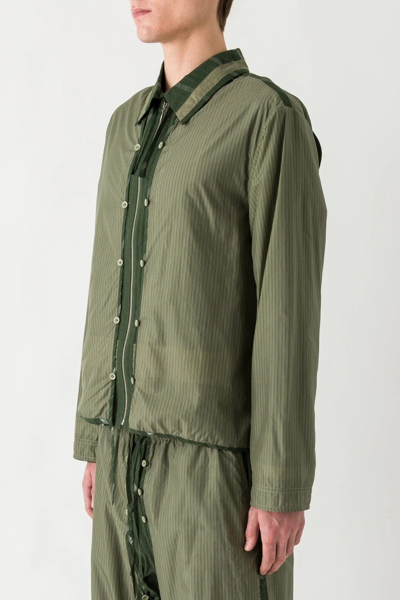Craig Green Layered Shell Jacket in Olive SS25 - Image 2