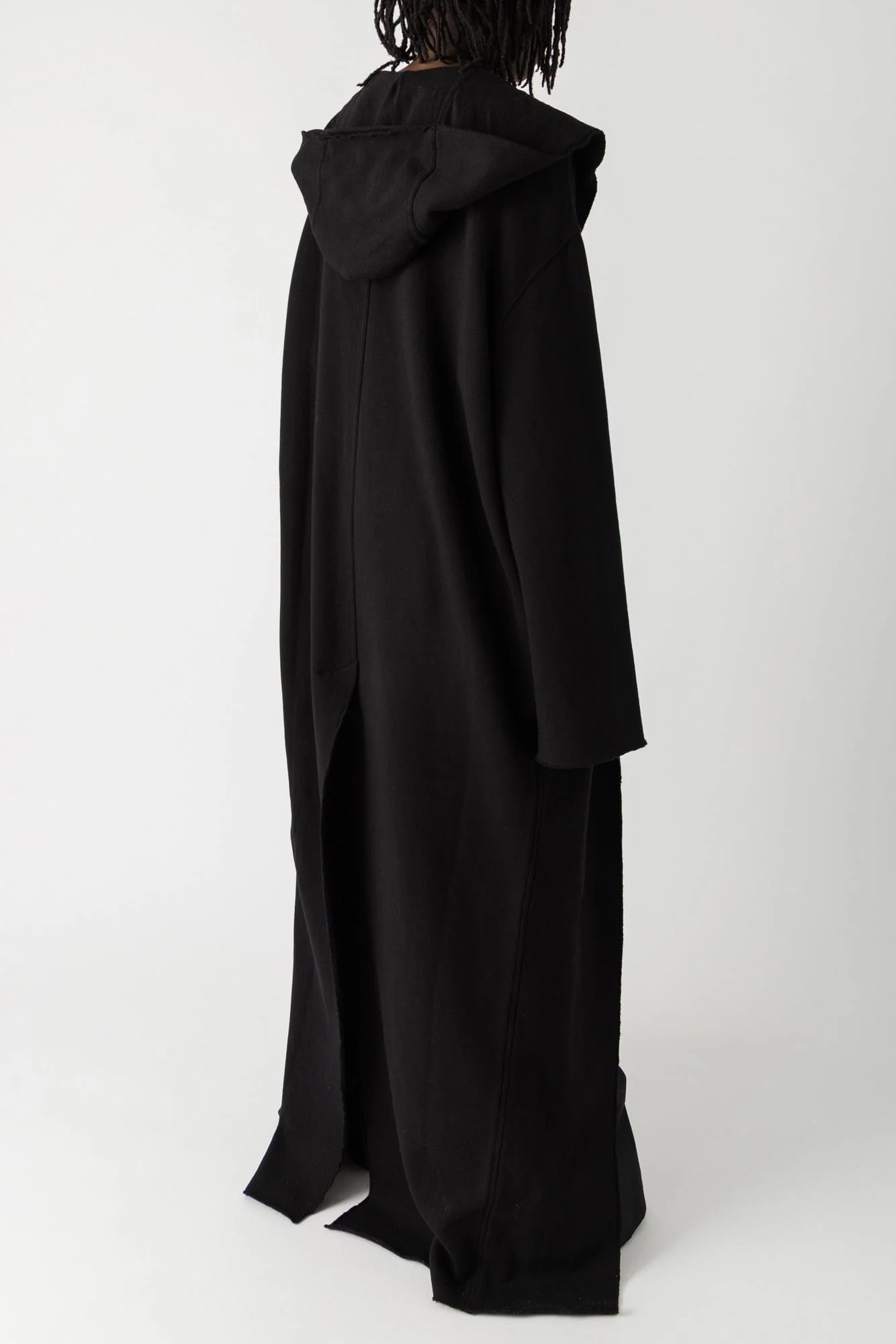Rick Owens DRKSHDW Dragging Hooded Gimp Hoodie in Black SS25 - Image 3