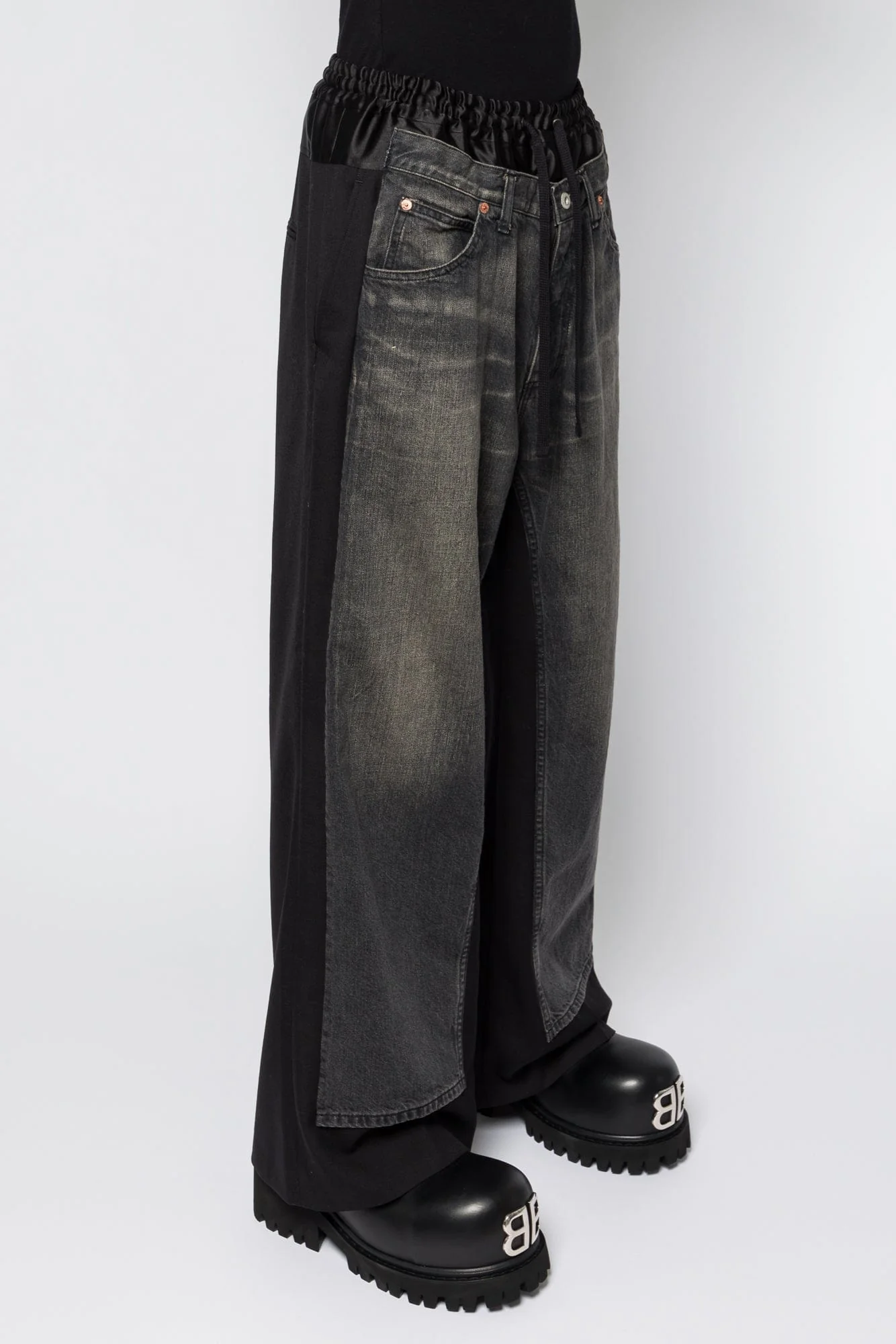 Junya Watanabe MAN Denim Overlay Trousers - Image 2