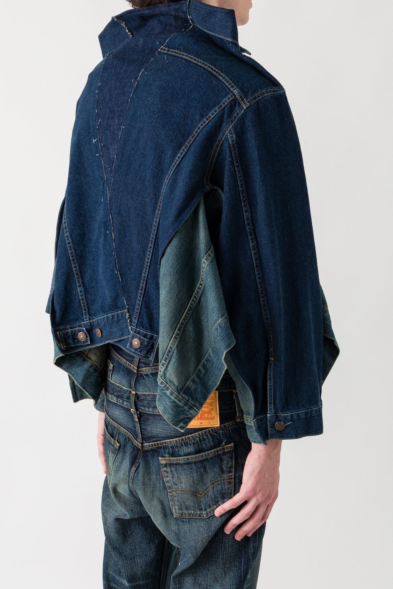 Junya Watanabe MAN Drop Shoulder Denim Jacket - Image 3