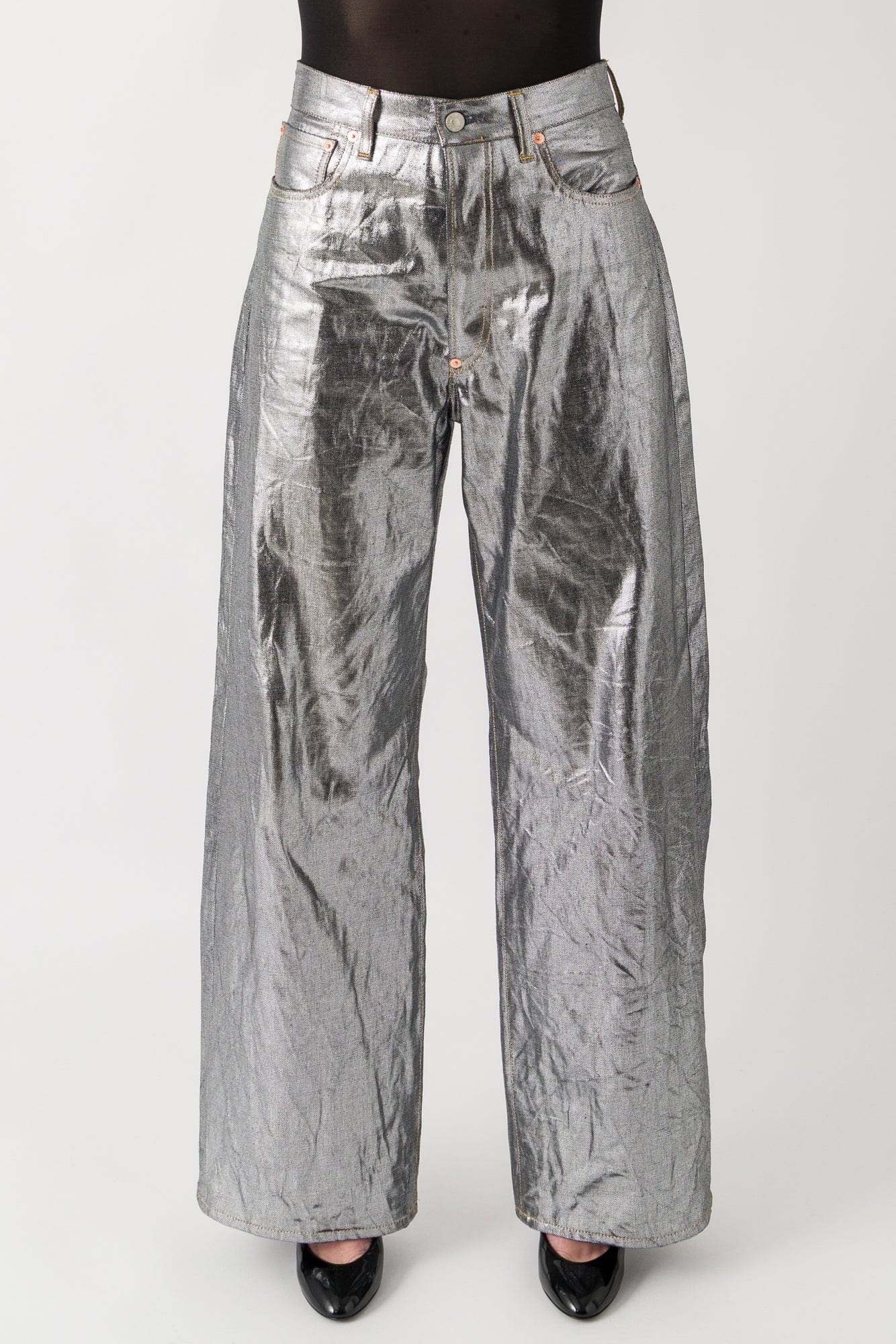 Junya Watanabe Silver Denim Pants