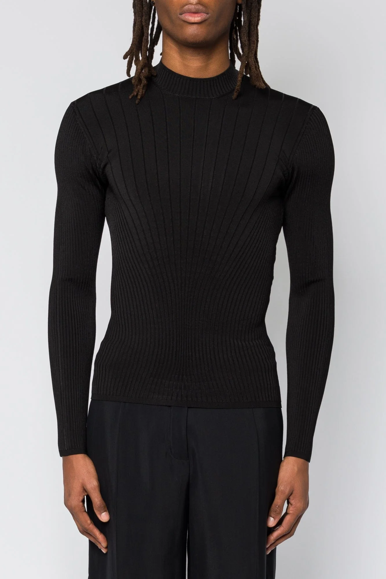 Mugler Engineered Rib Pullover SS25