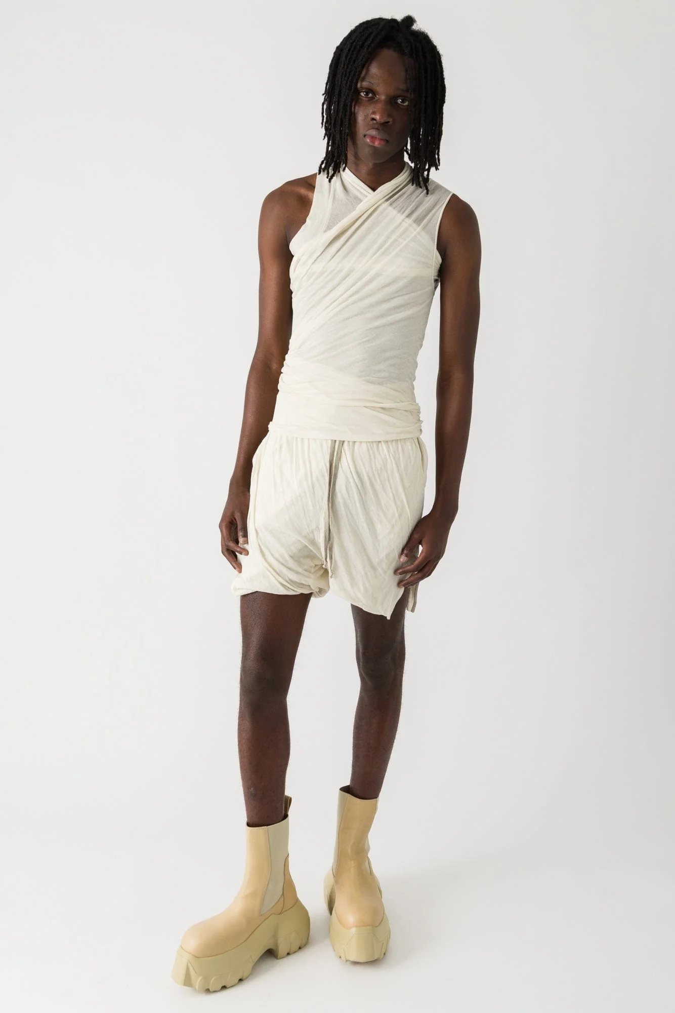 Rick Owens DBL Long Boxers in Dinge SS25 - Image 4