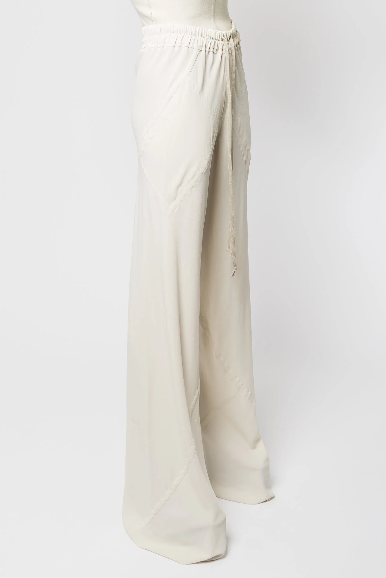 Rick Owens Drawstring Bias Pants in Dinge SS25 - Image 2