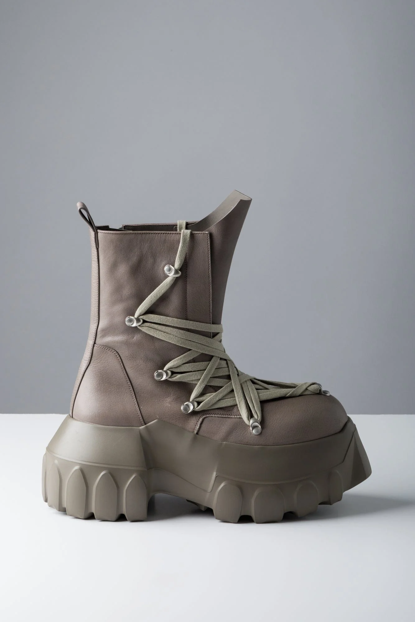 Rick Owens Megalaced Mega Tractor in Dust SS25