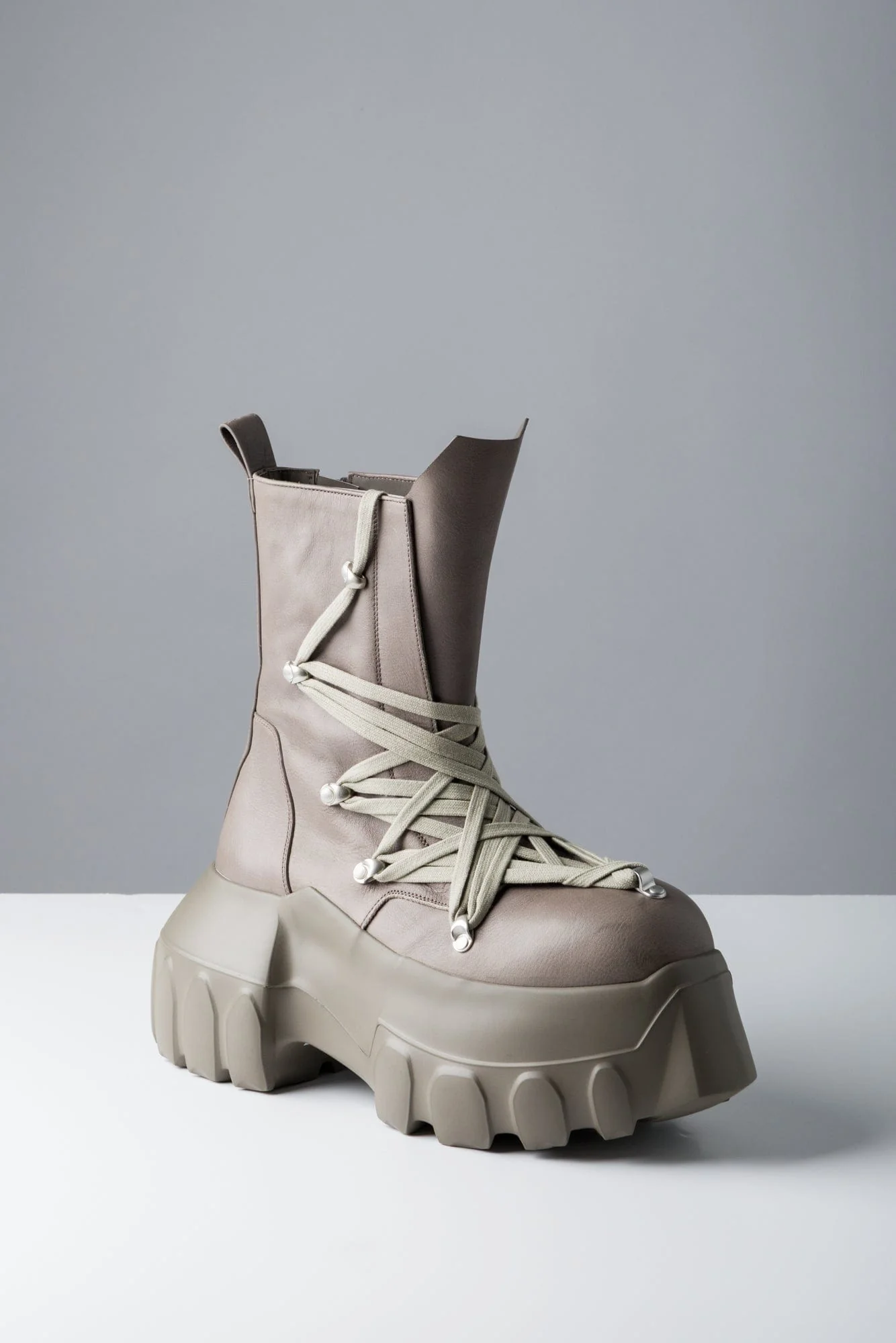 Rick Owens Megalaced Mega Tractor in Dust SS25 - Image 2